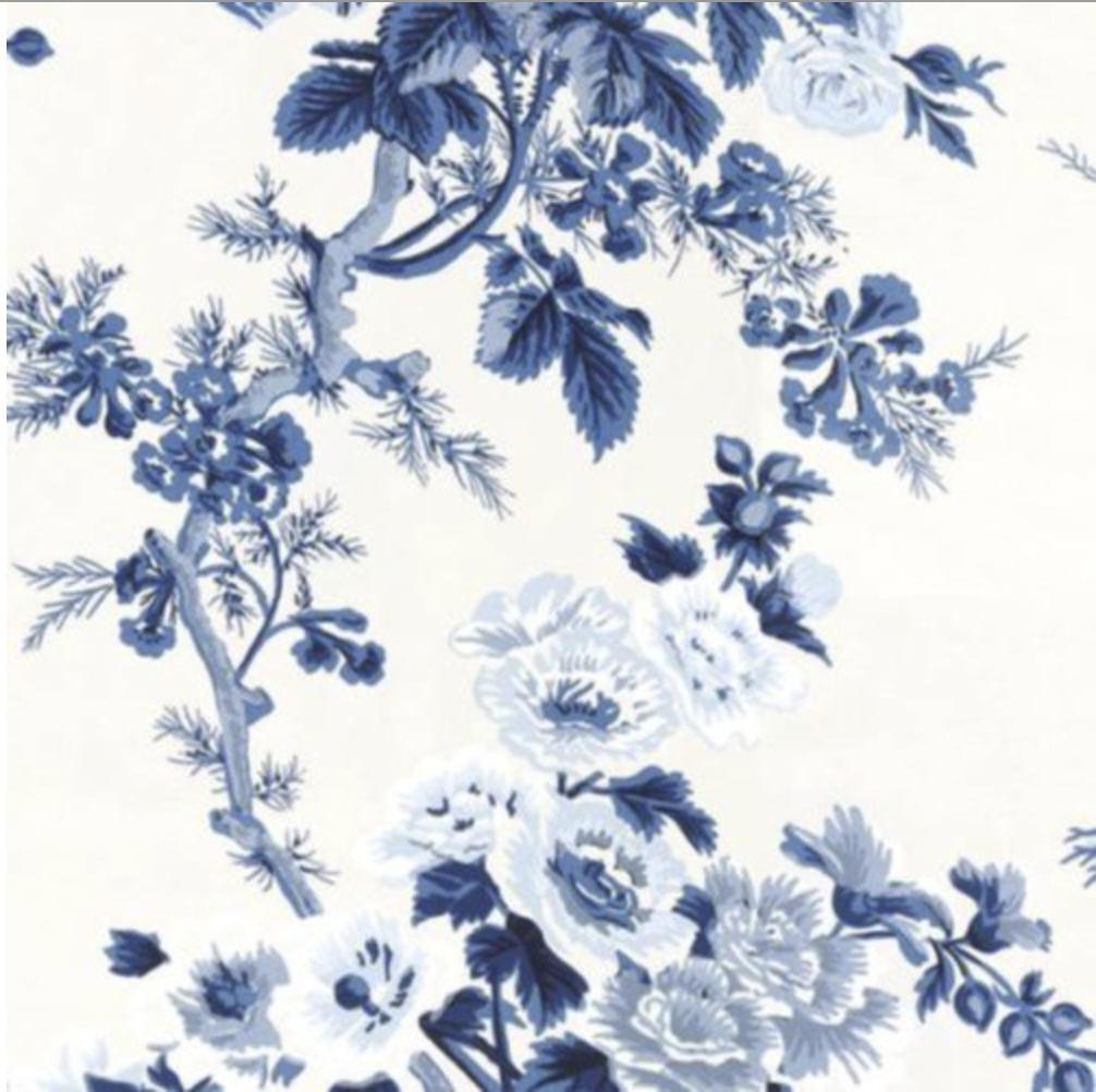 White And Blue Floral Wallpapers