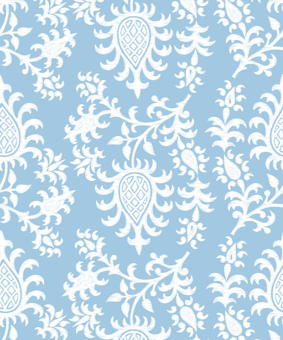 White And Blue Floral Wallpapers