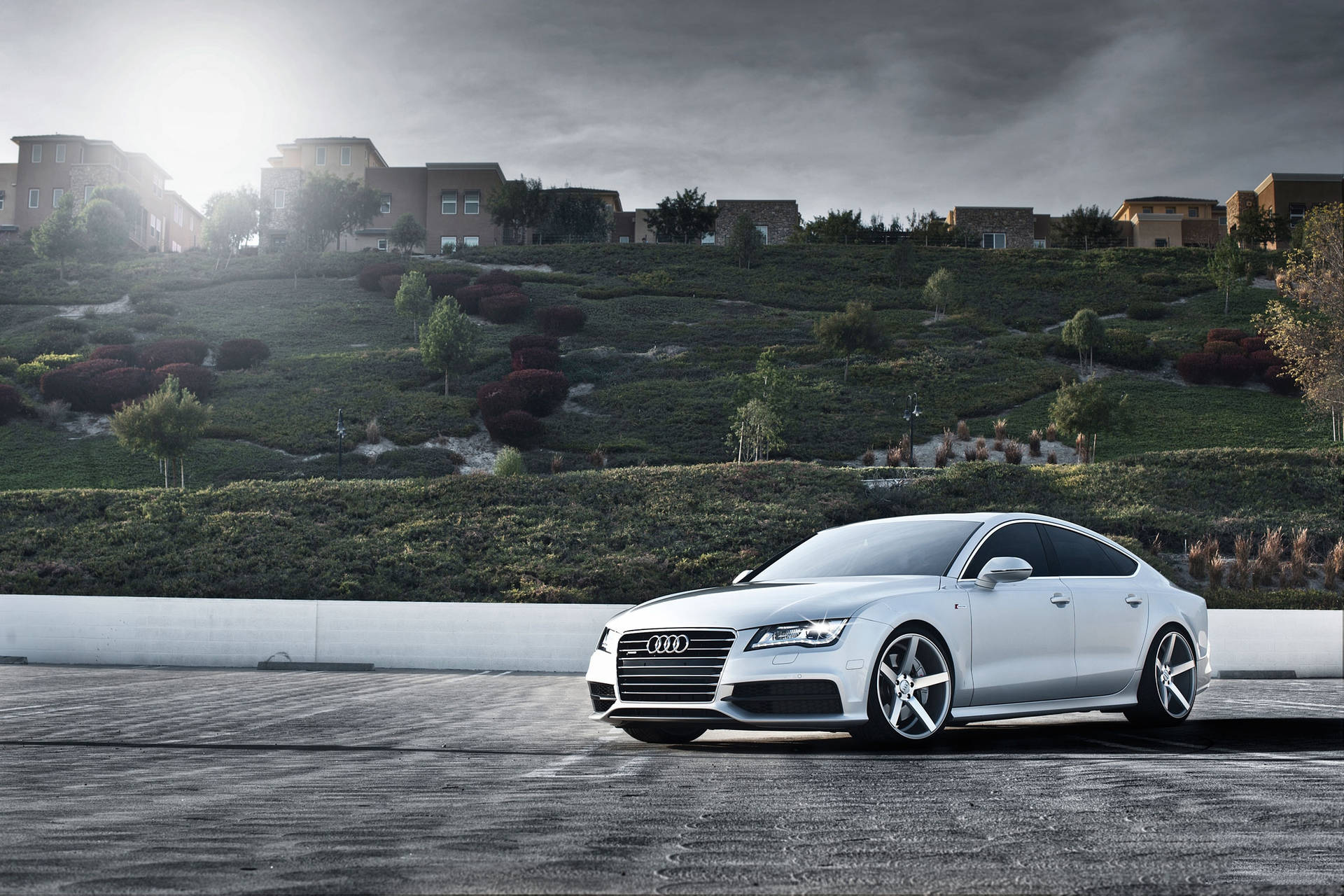 White Audi A7 Wallpapers