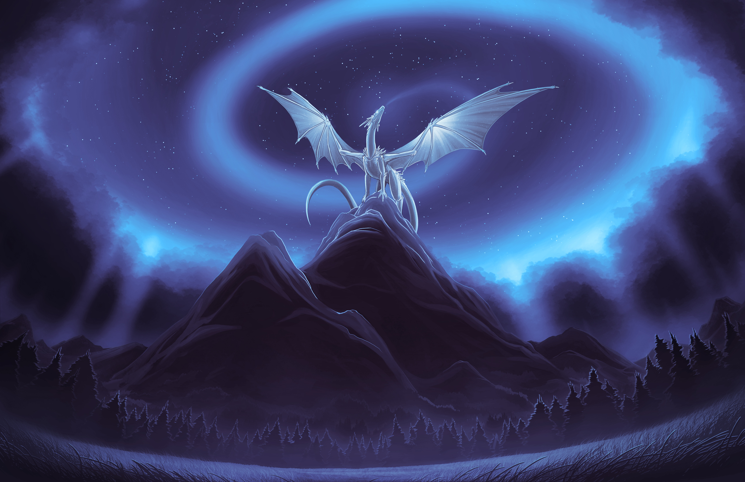 White Dragons Wallpapers