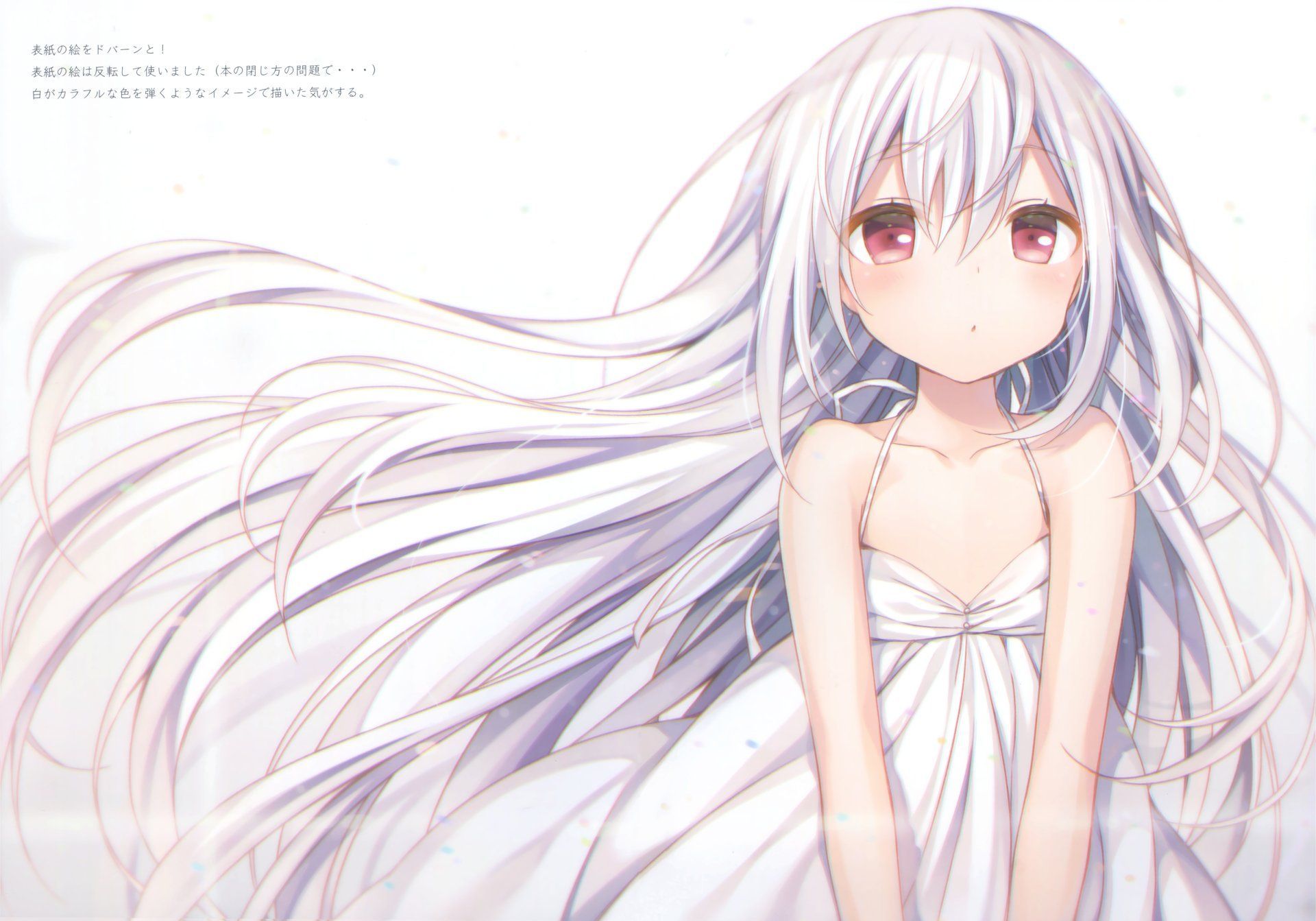 White Hair Anime Girl Wallpapers