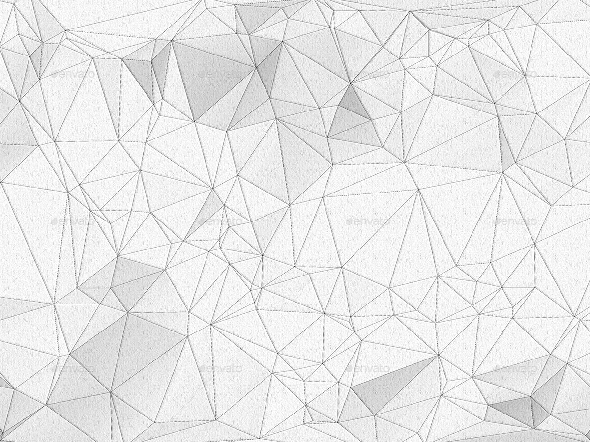 White Polygon Wallpapers