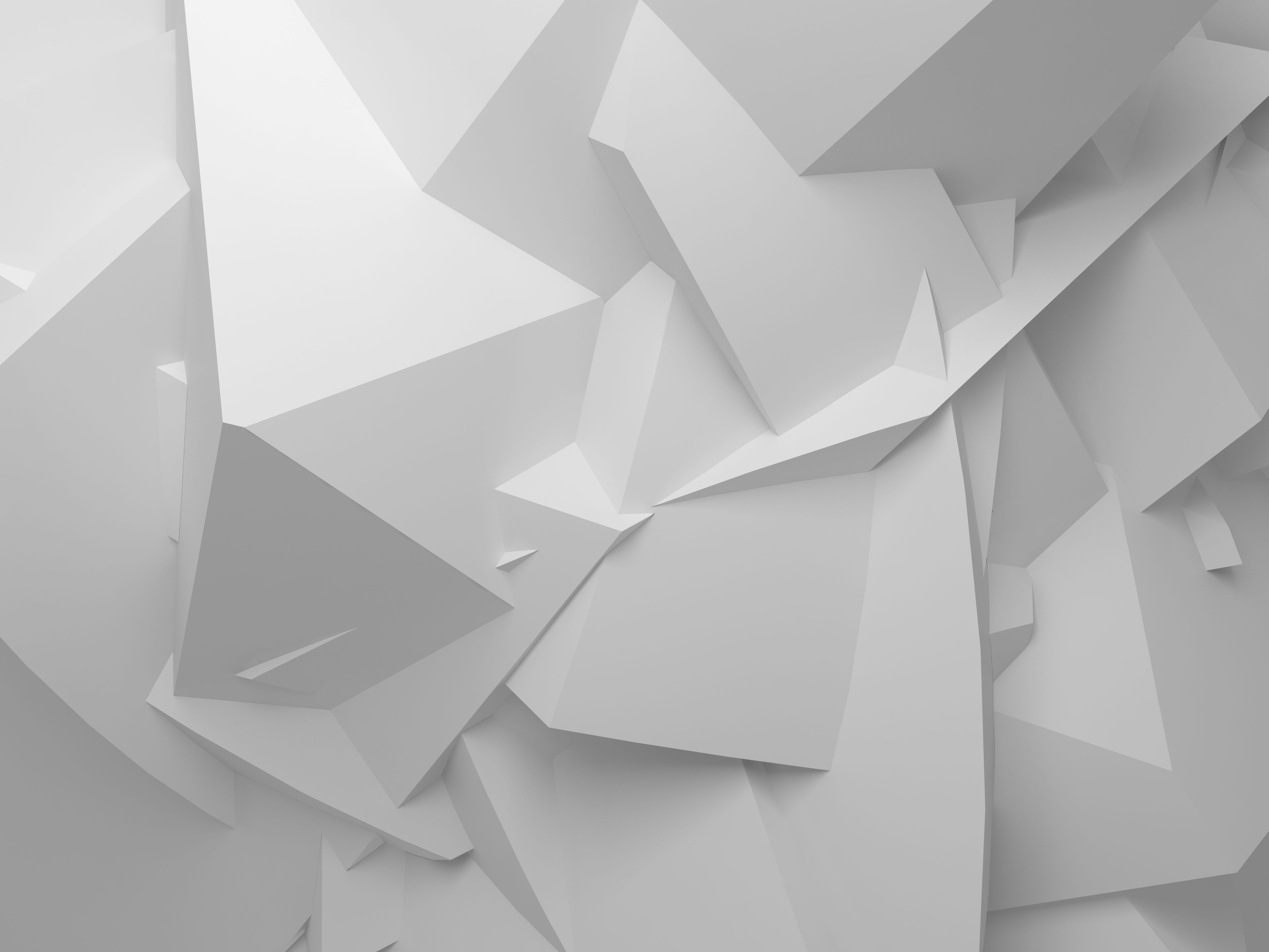 White Polygon Wallpapers