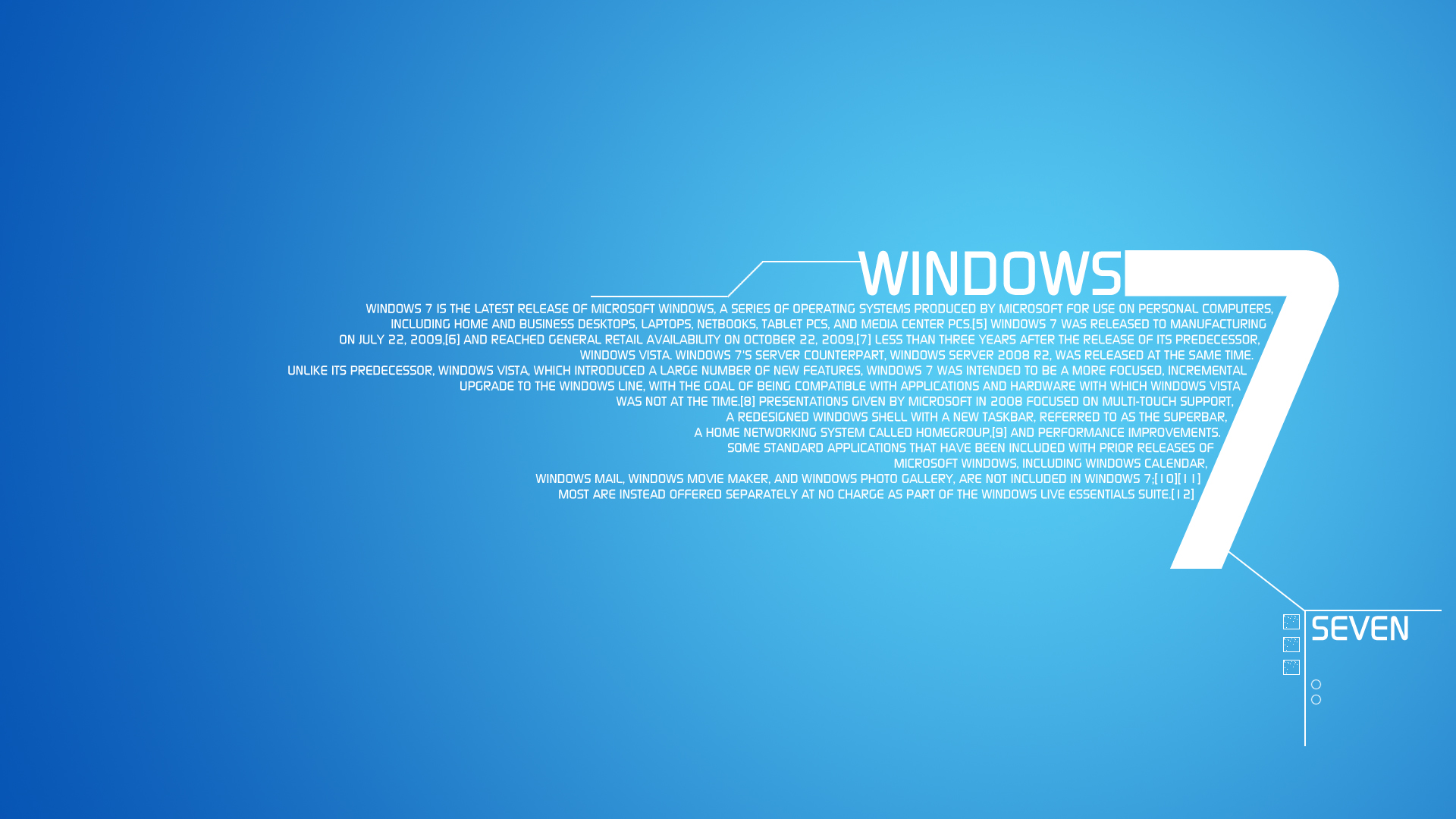 Windows 7 Blue Wallpapers