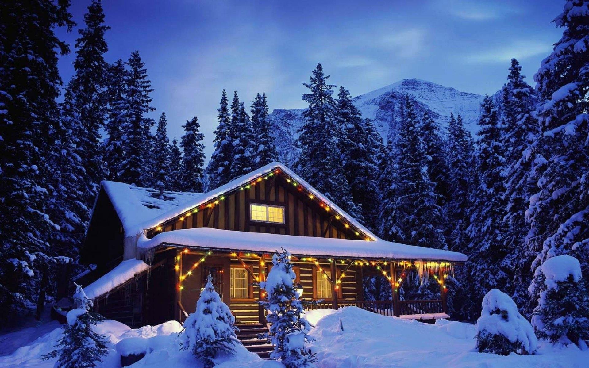 Winter Cabin Wallpapers