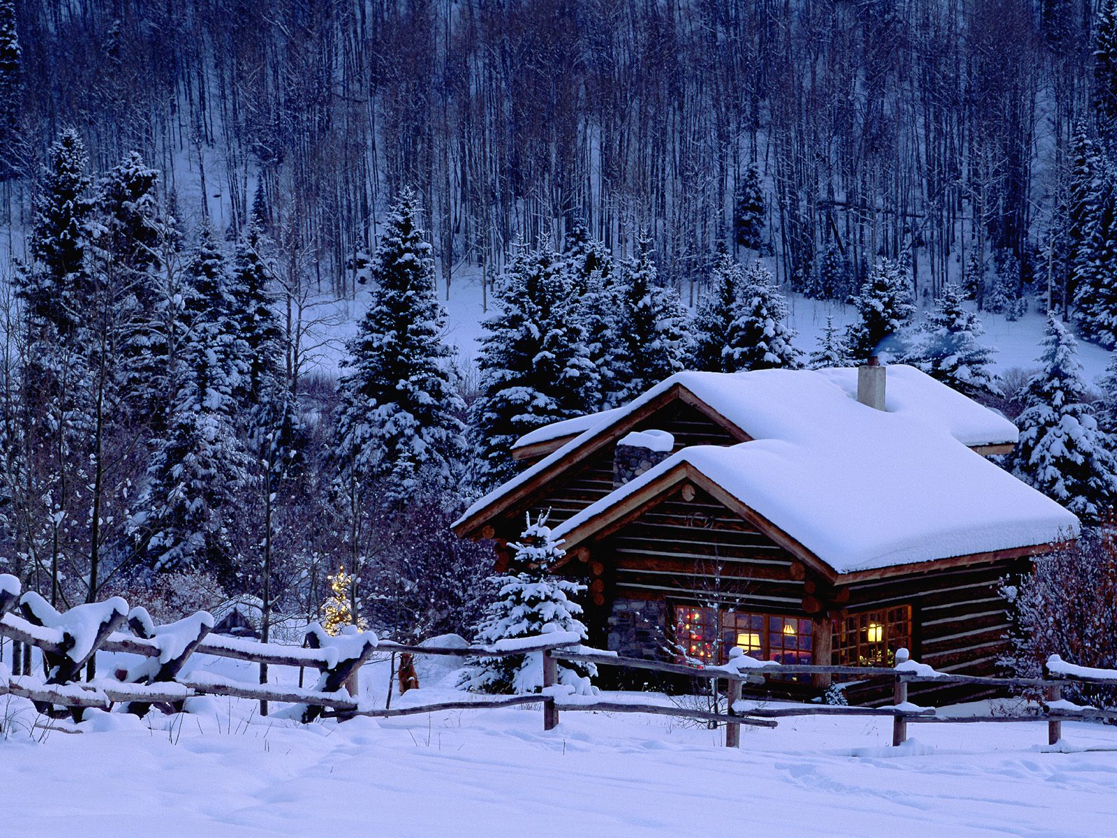 Winter Cabin Wallpapers