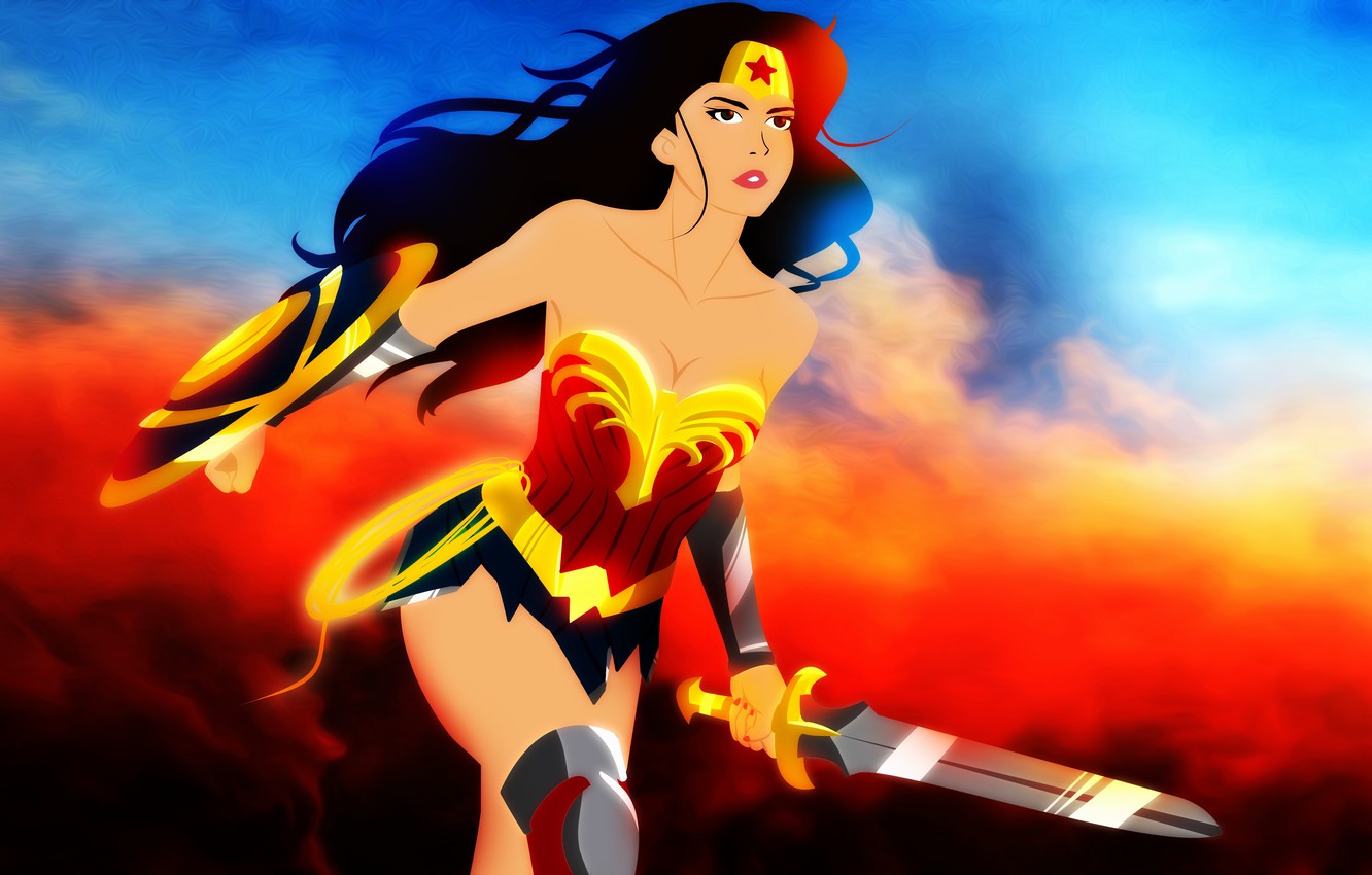 Wonder Woman Cartoon Wallpapers