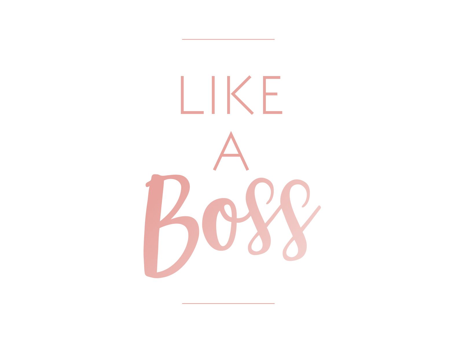 Work Like A Boss Wallpapers