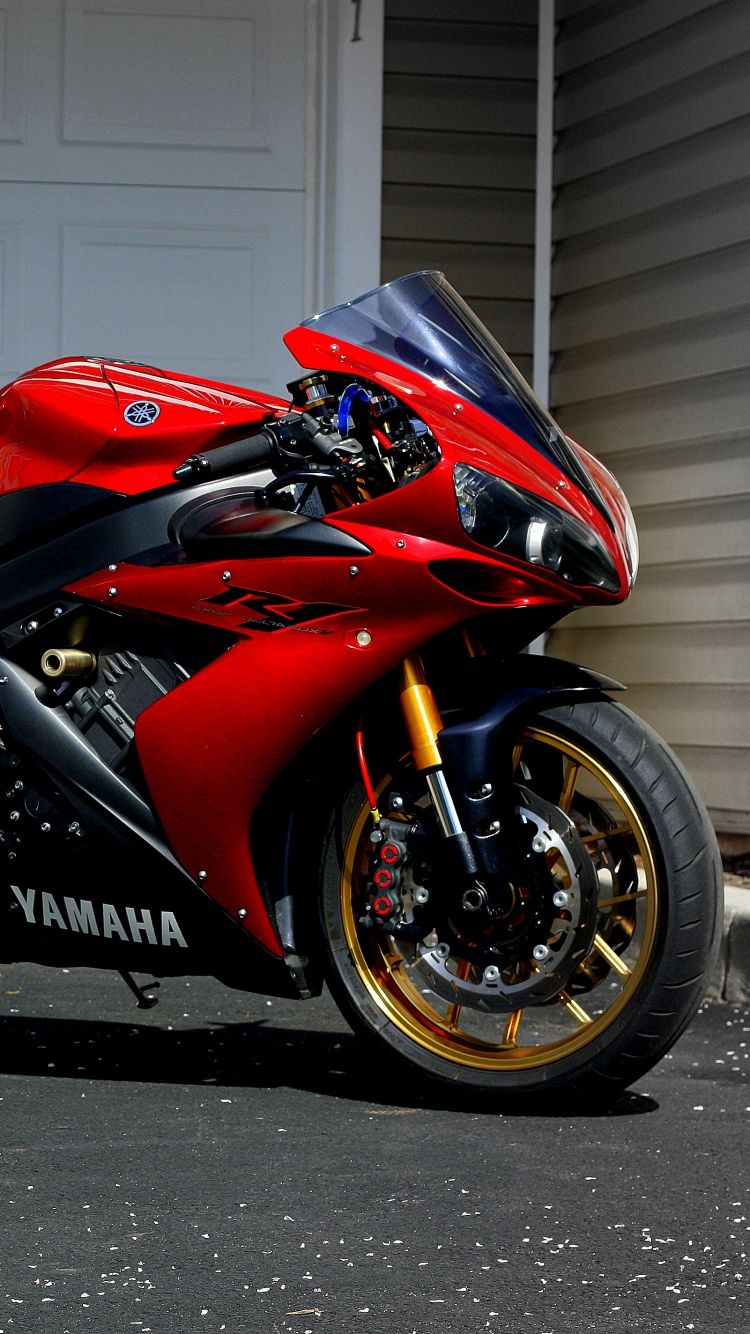 Yamaha Red Motorcycle Wallpapers