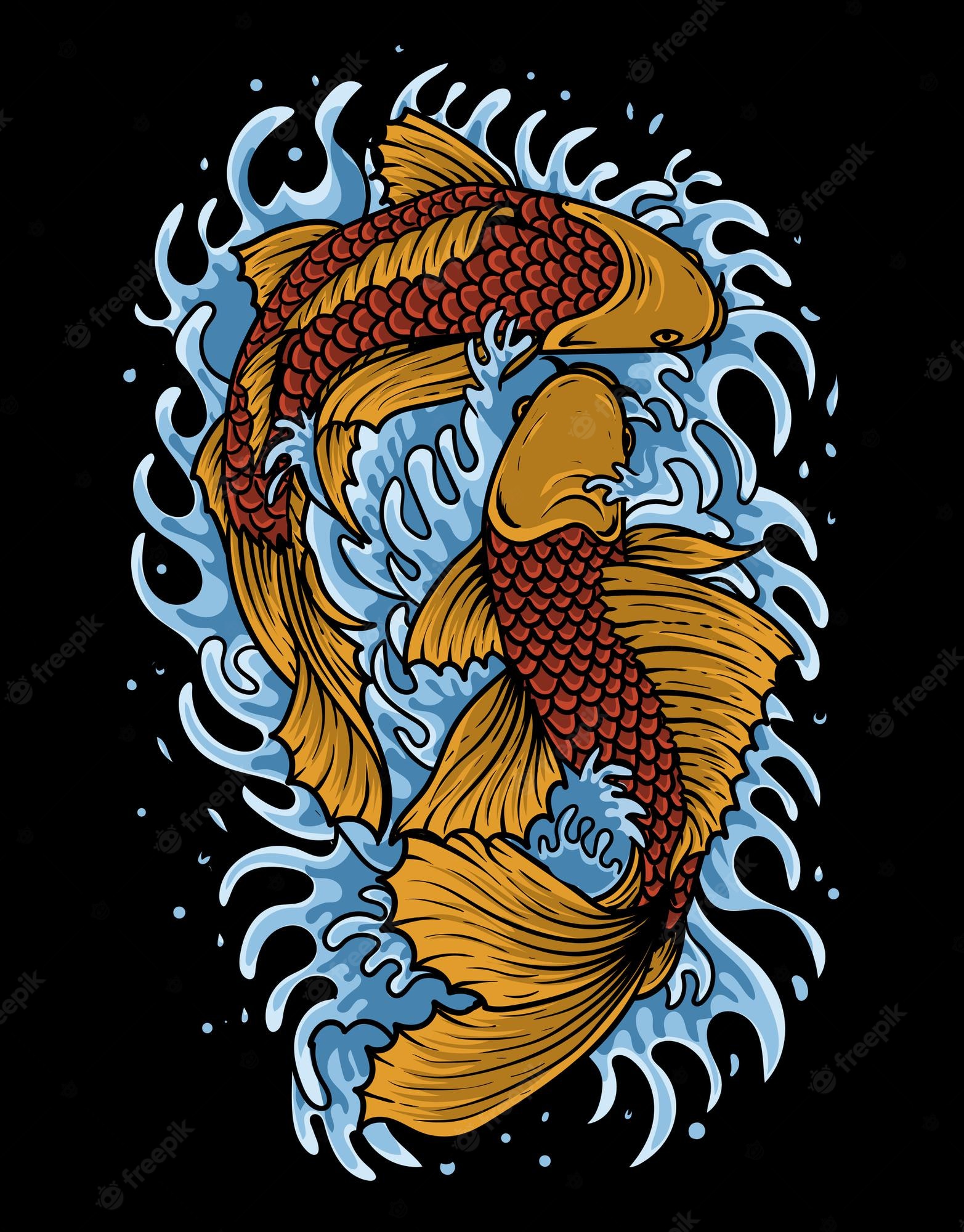 Yin Yang Koi Fish Wallpapers