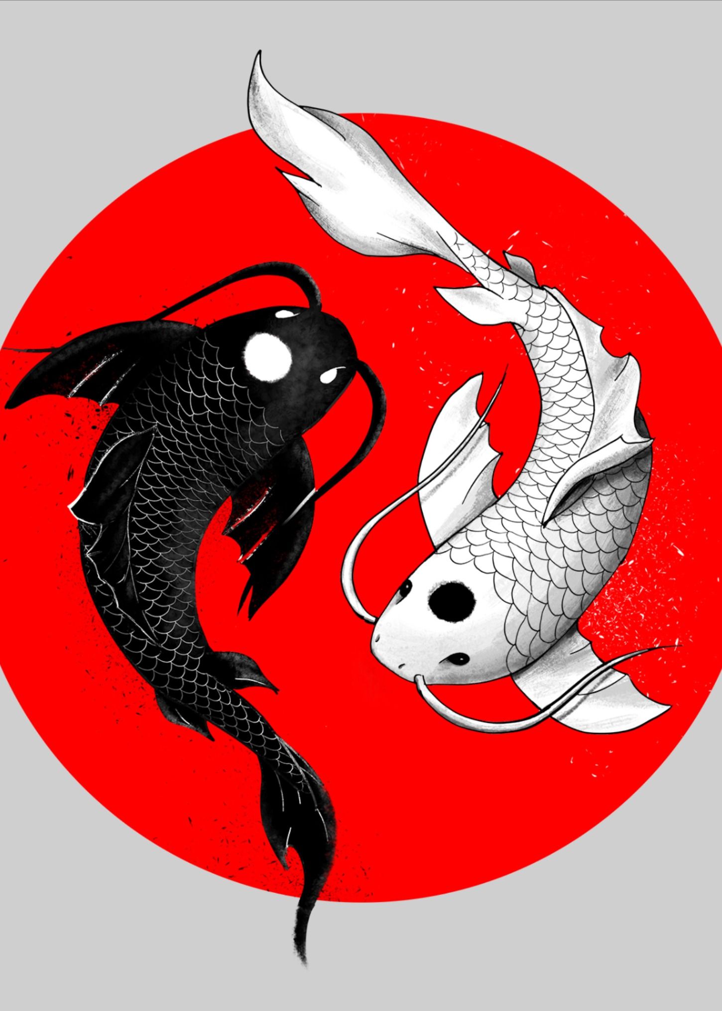 Yin Yang Koi Fish Wallpapers