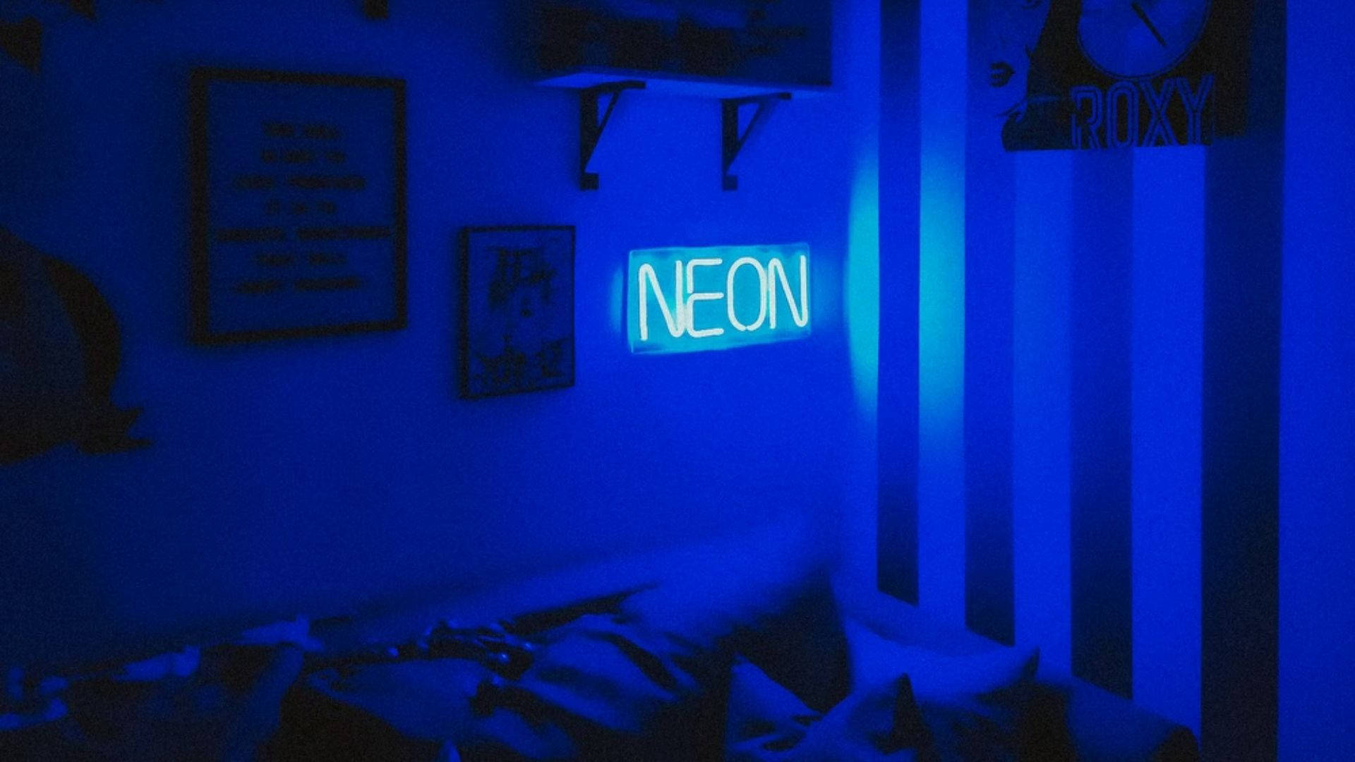 Neon Blue Backgrounds