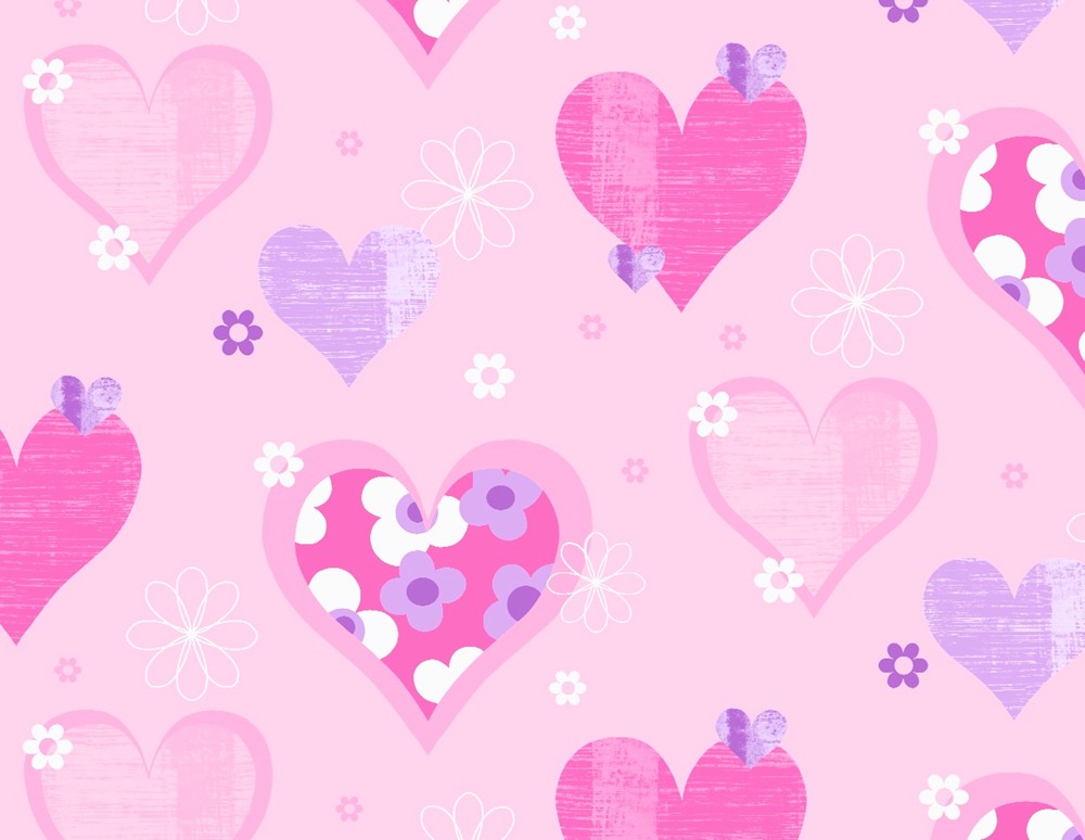Pink And Purple Heart Backgrounds