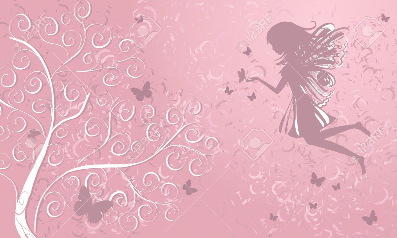 Pink Fairy Background