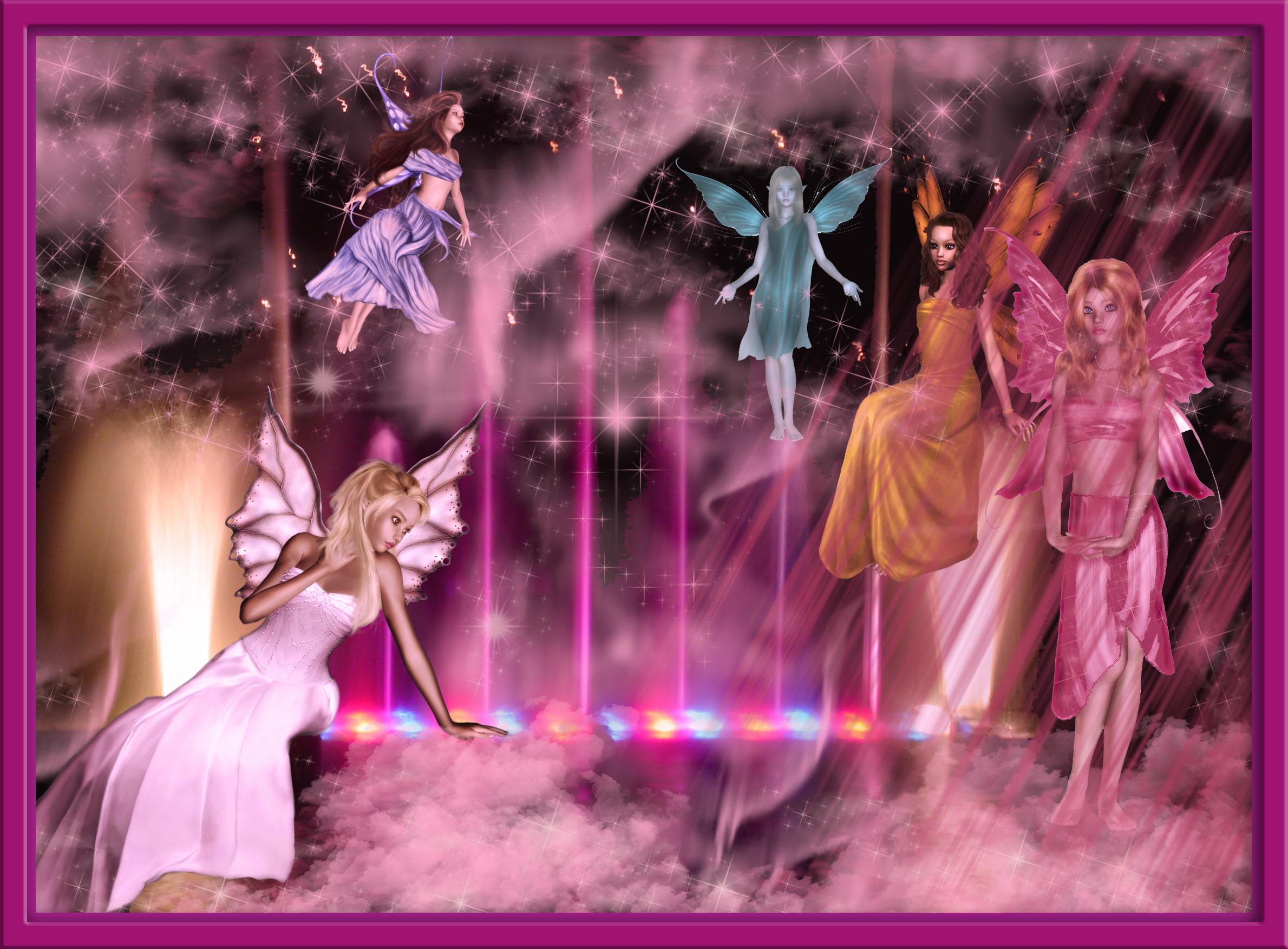 Pink Fairy Background