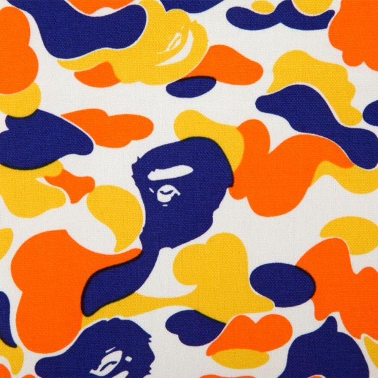 Yellow Bape Background