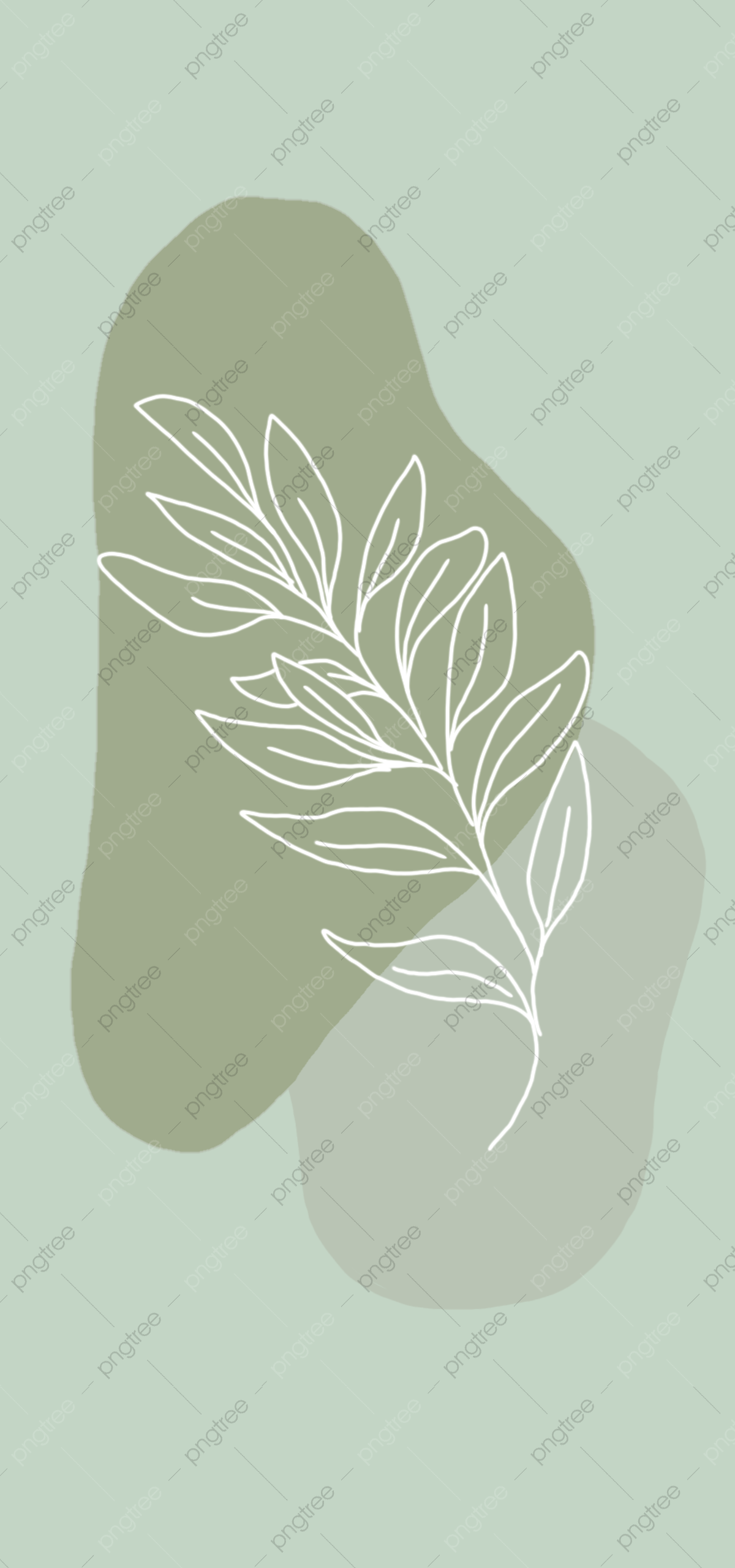 Aesthetic Leaf Background