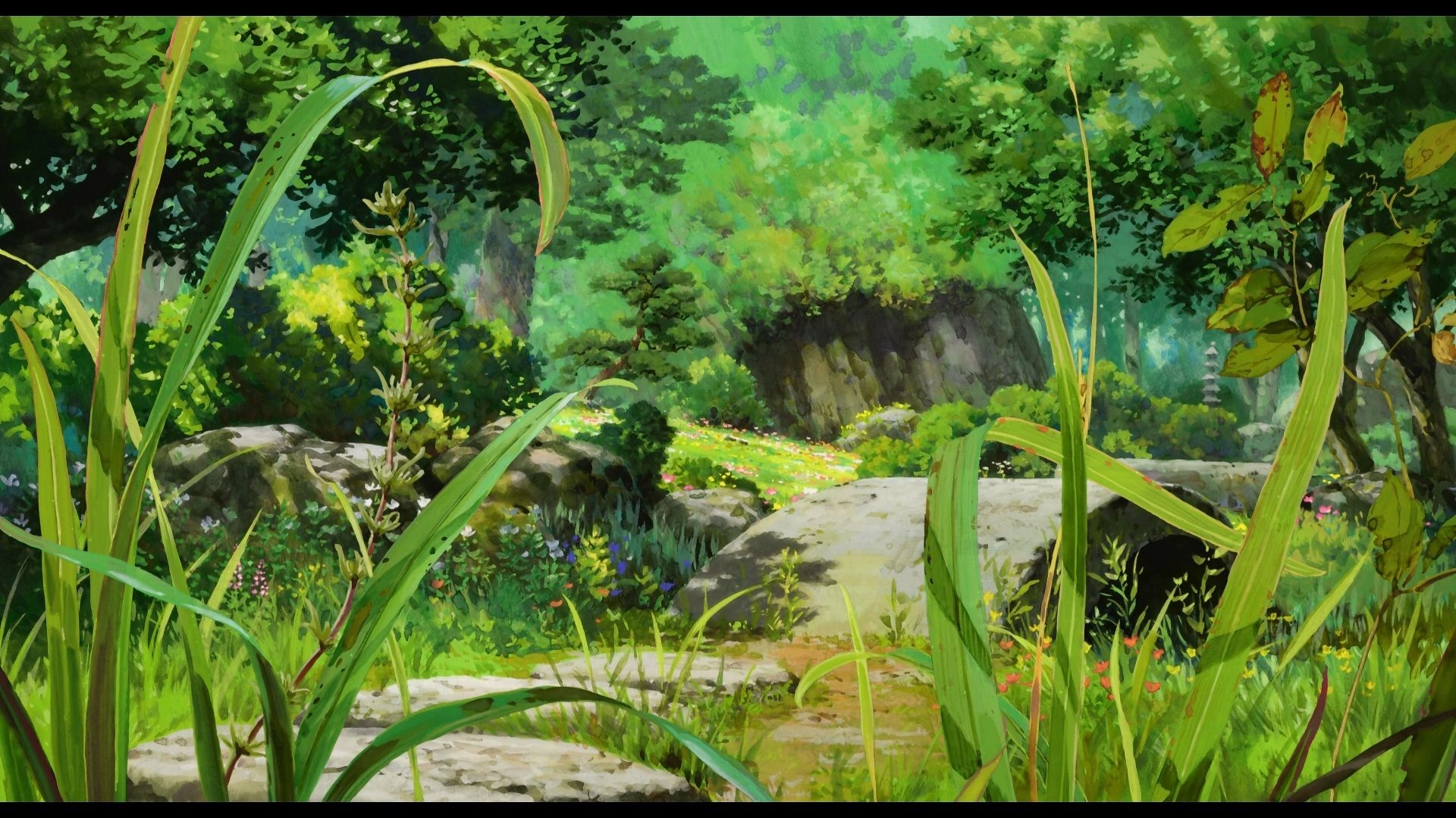 Anime Forest Background