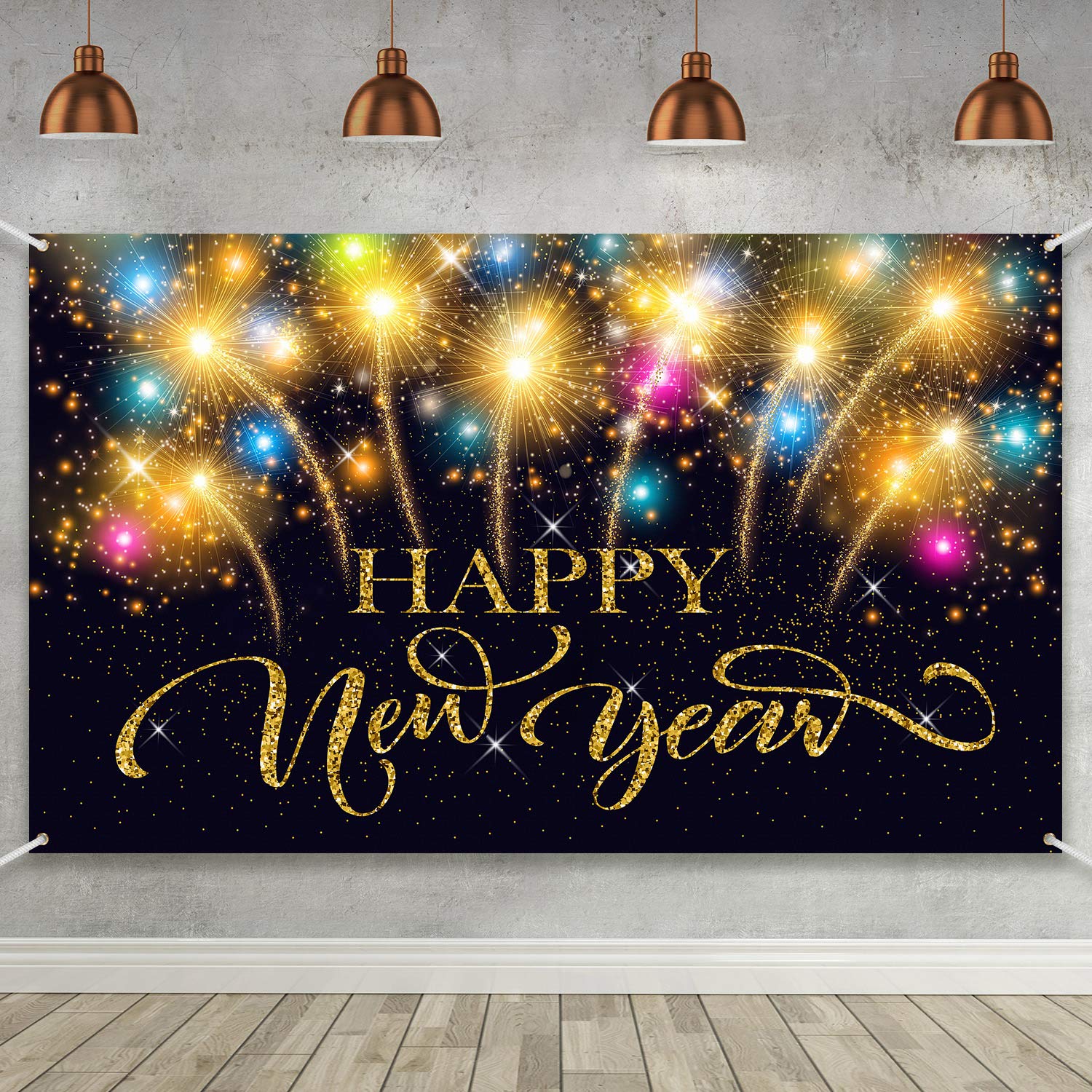 New Year With Decoration Background