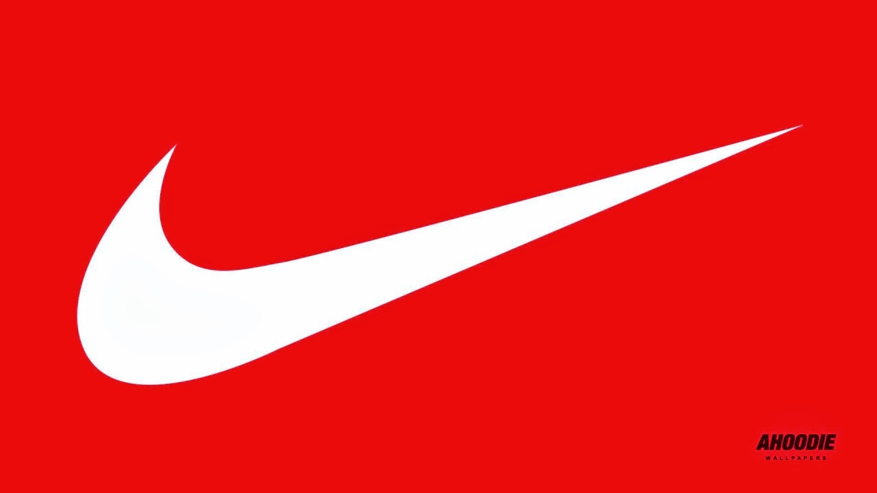 Nike Logo In Blue Background