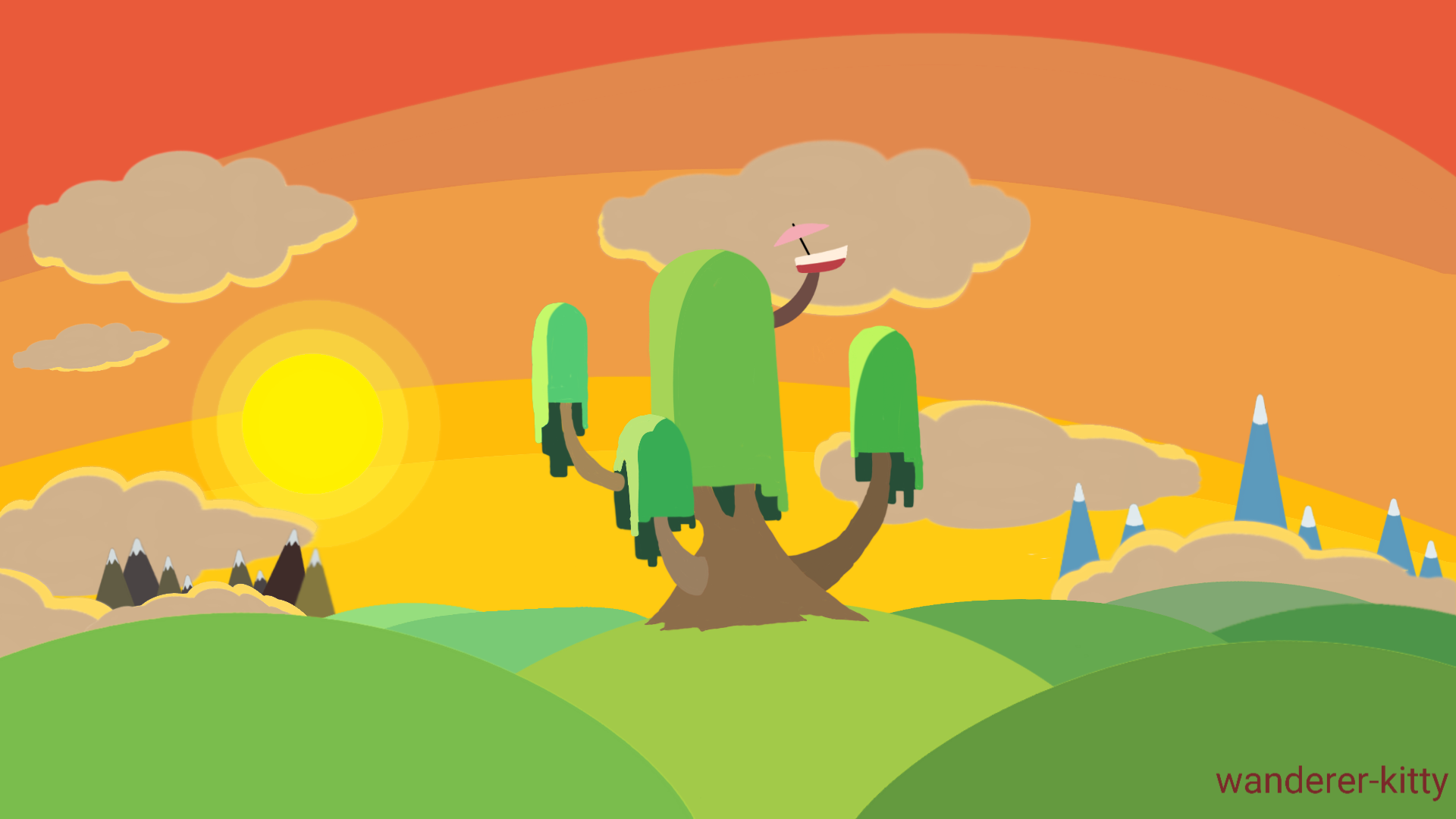 Adventure Time Treehouse Background