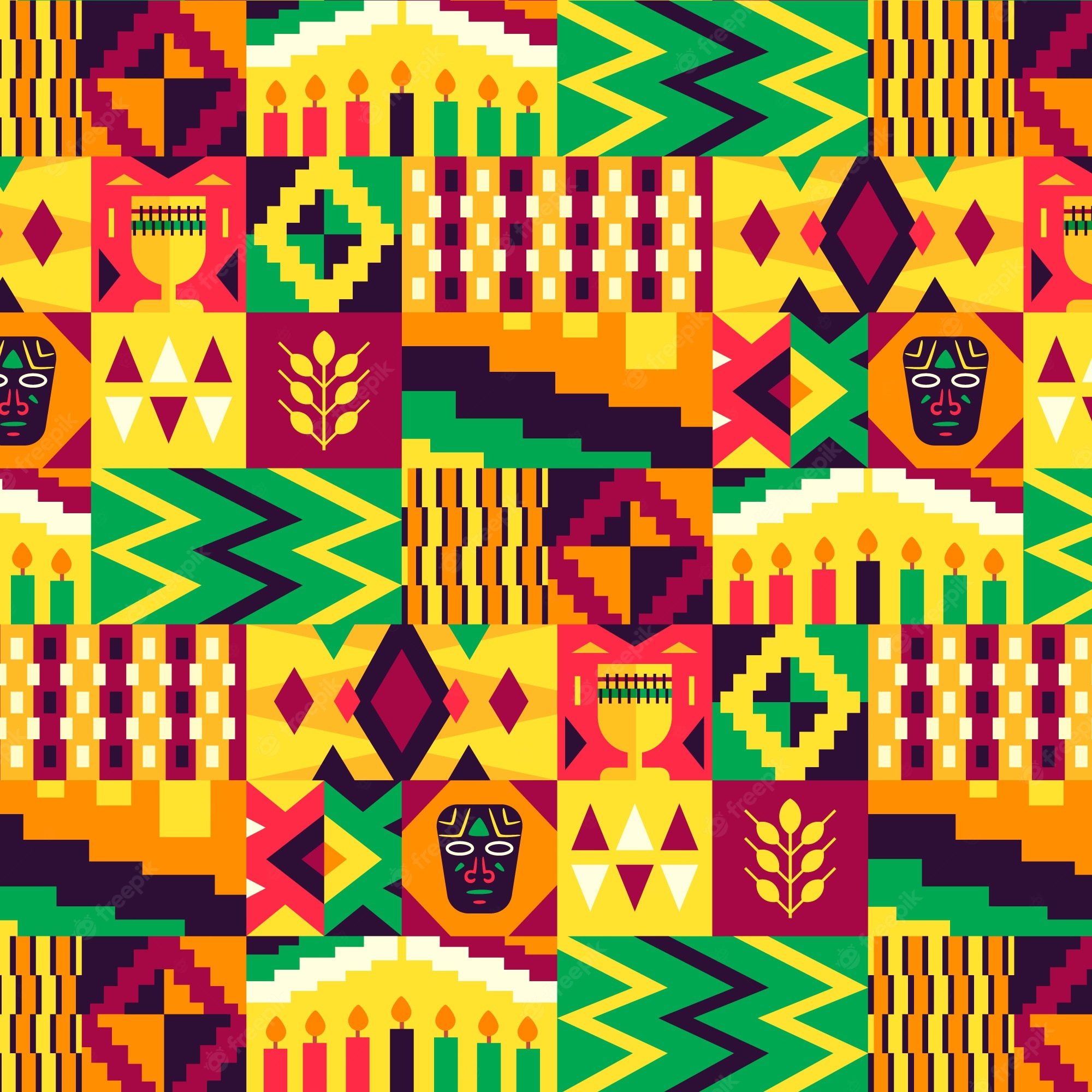 African Colors Background