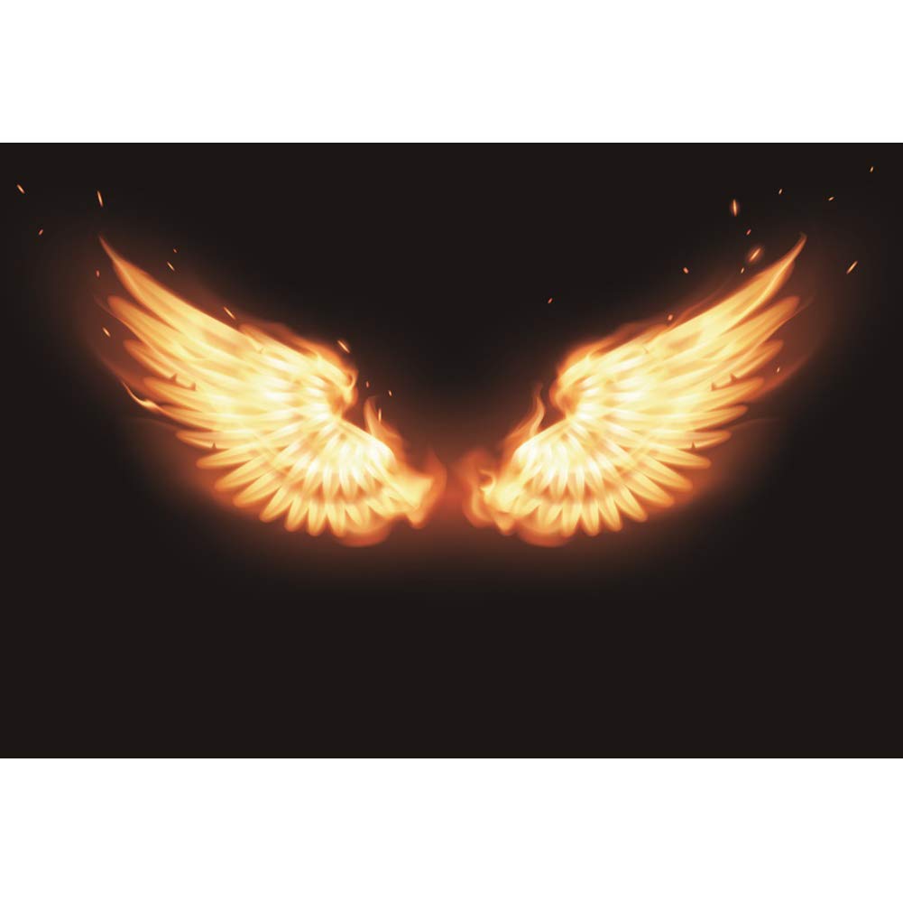 Angel Wings Black Background