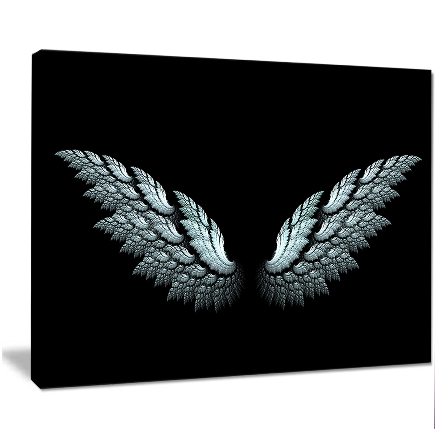 Angel Wings Black Background