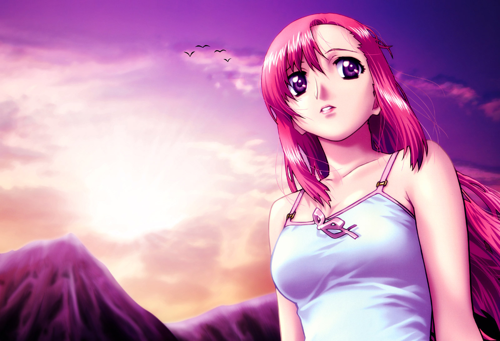 Animated Girl Background