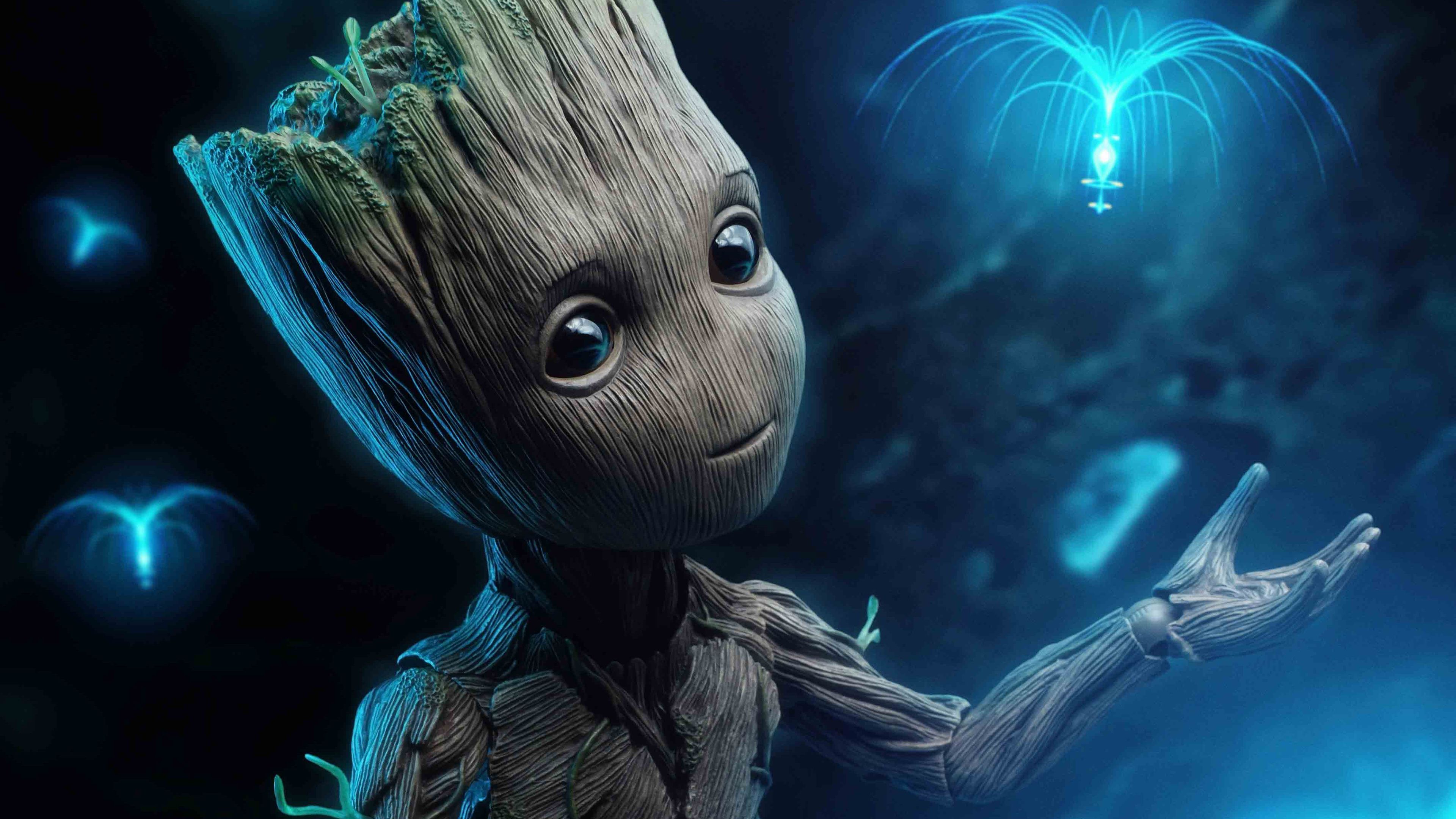 Baby Groot Desktop Background