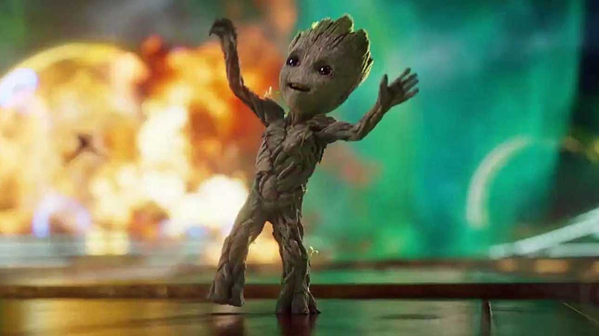 Baby Groot Desktop Background