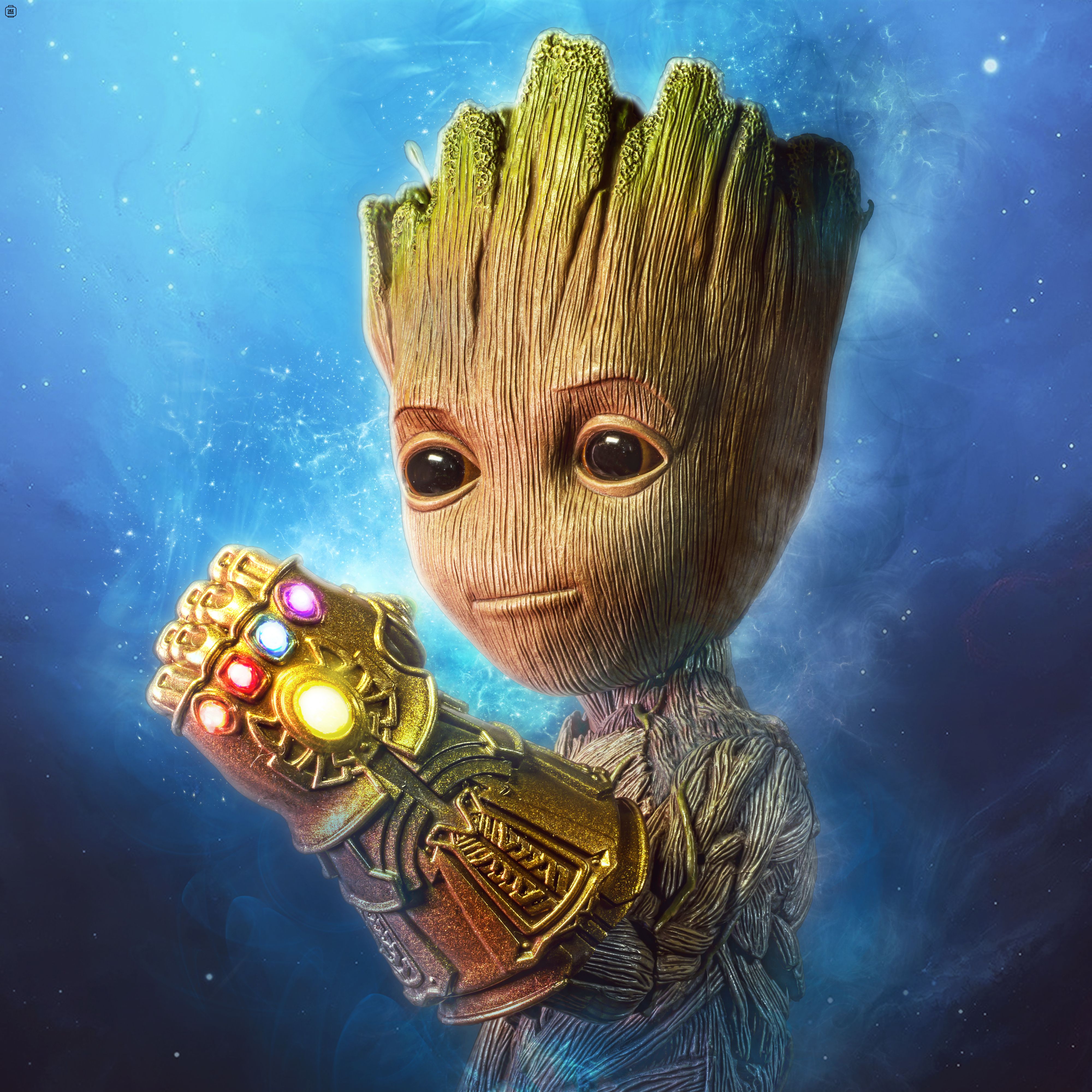 Baby Groot Desktop Background