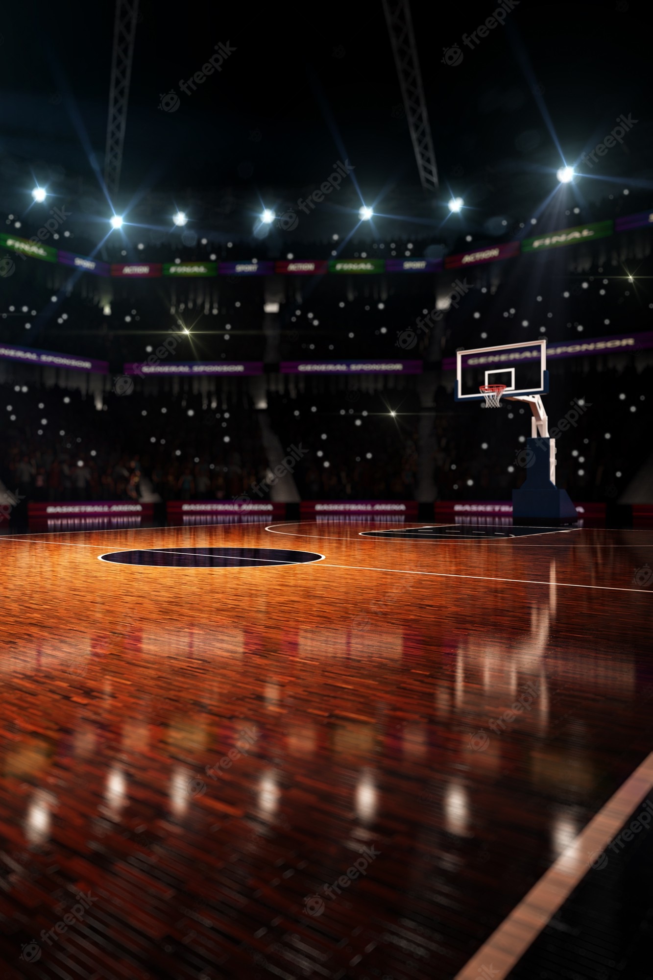 Basketball Gym Background