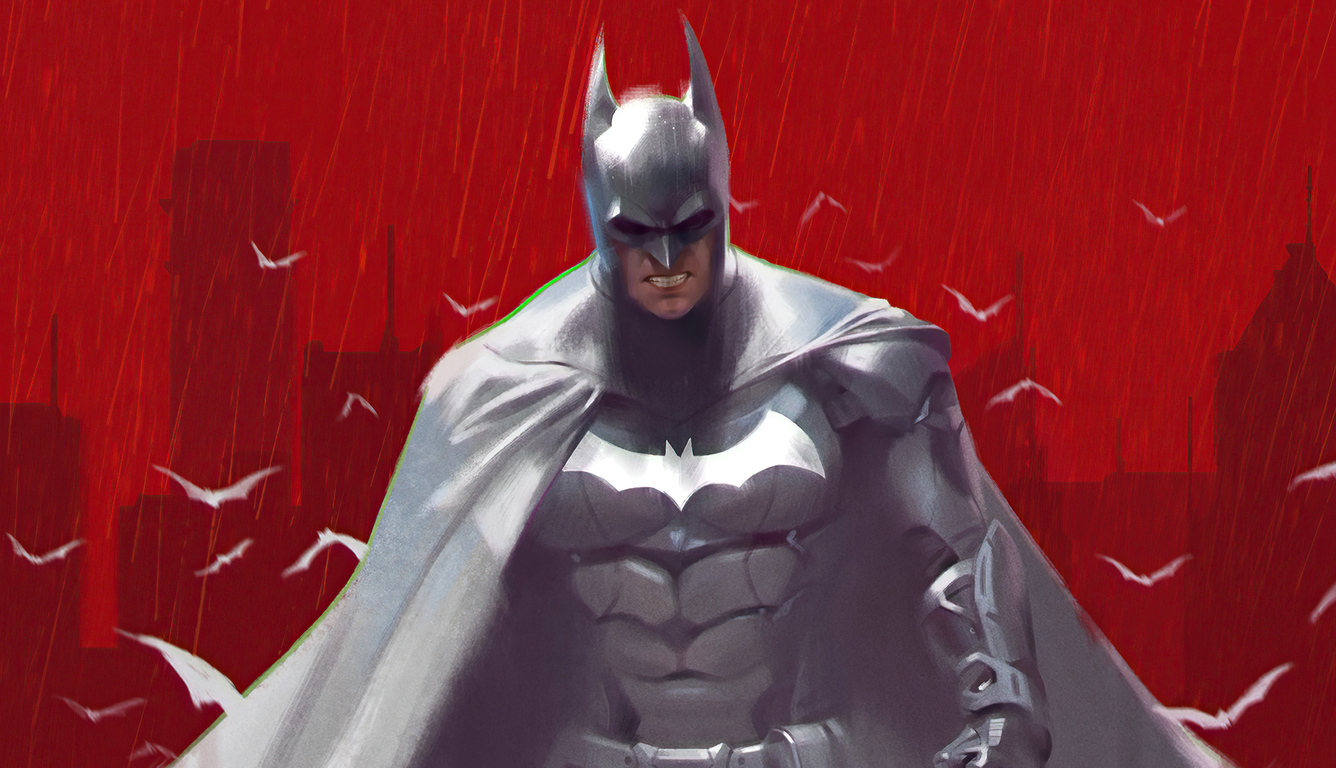 Batman White Background