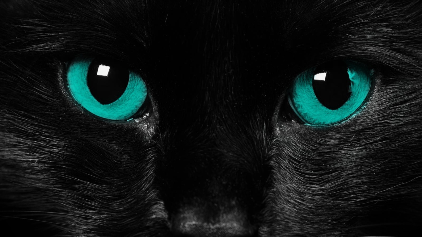 Black Cat Desktop Background