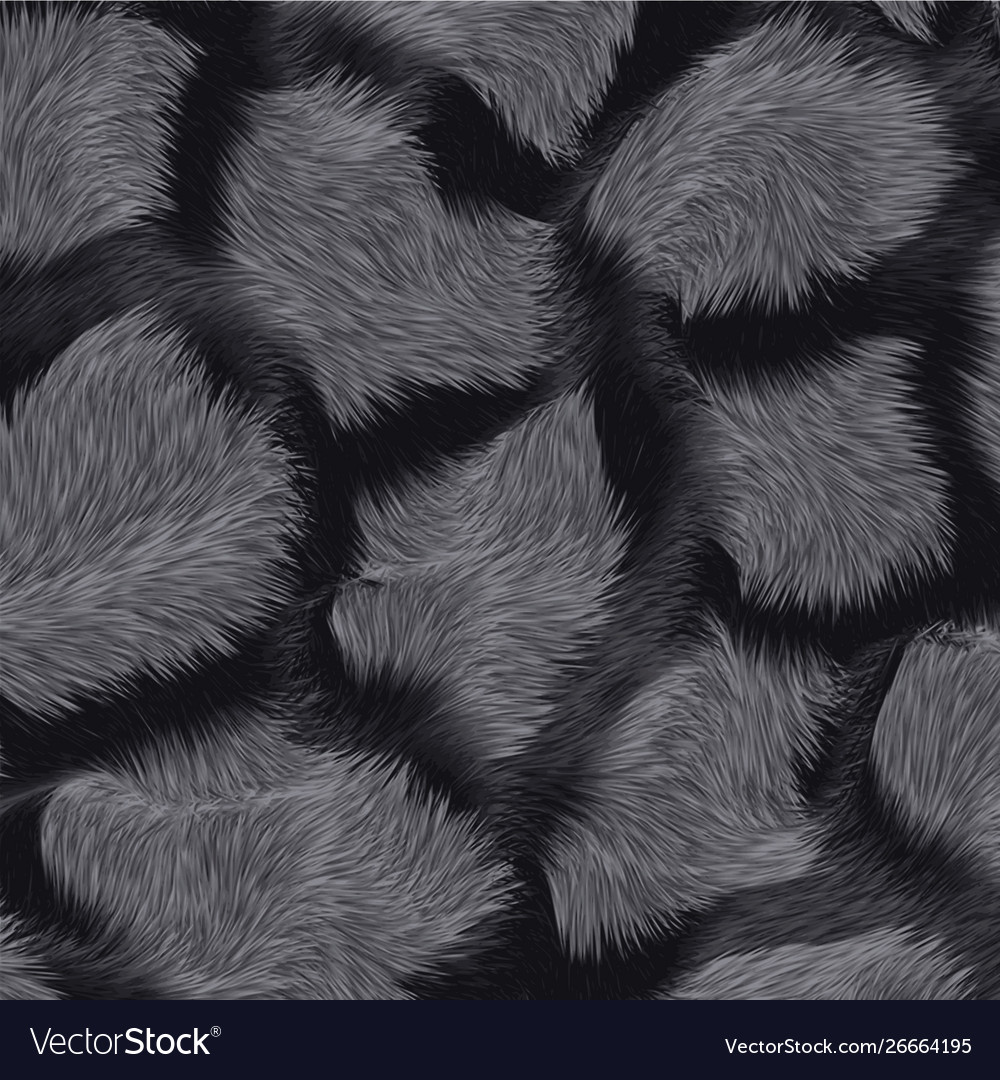 Black Fur Background