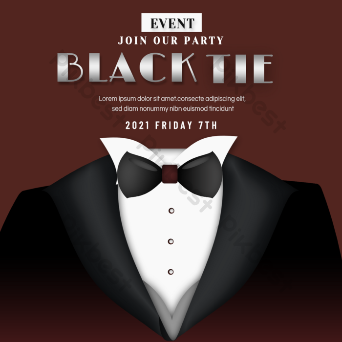 Black Tie Background