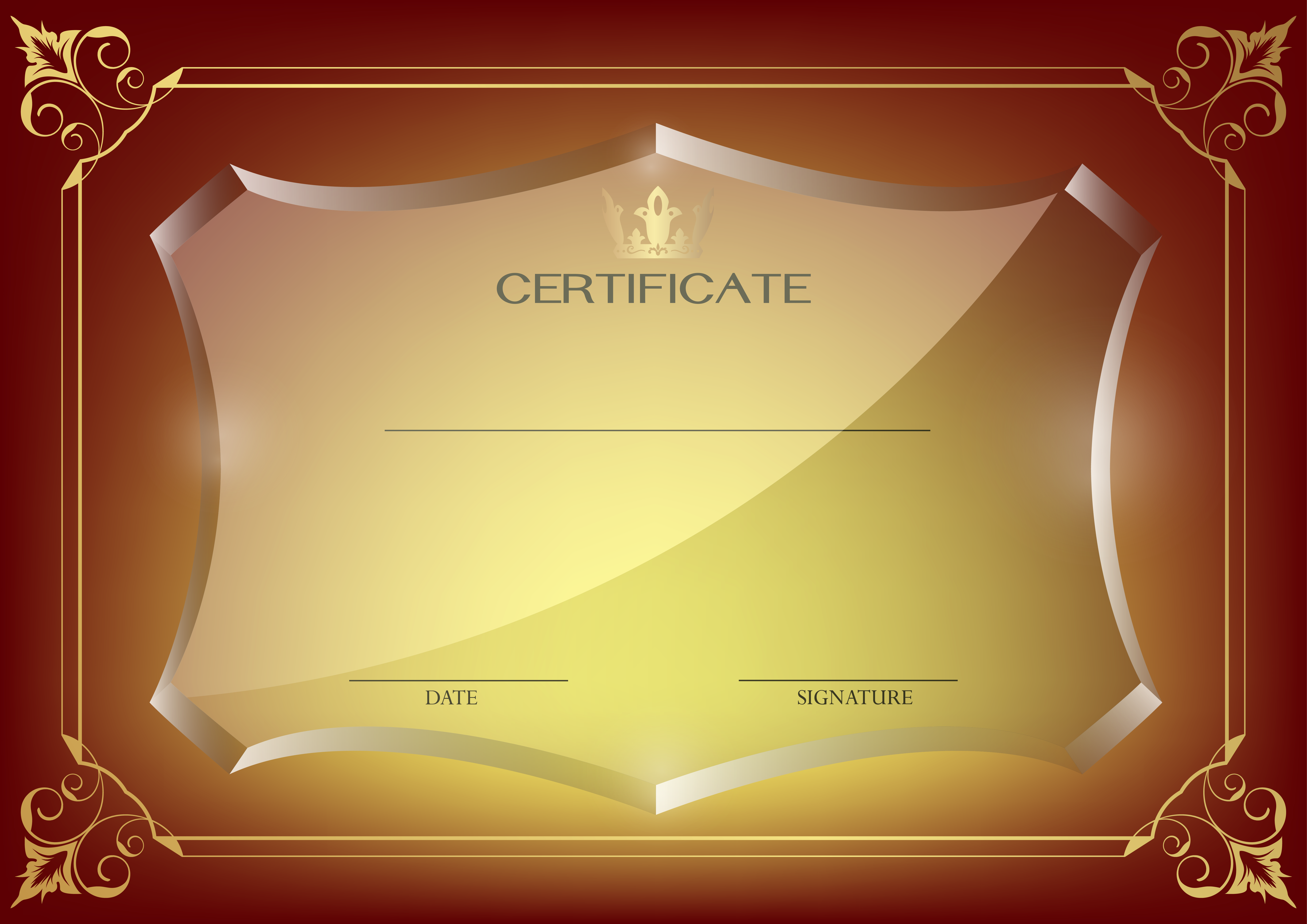 Blank Certificate Design Background Hd