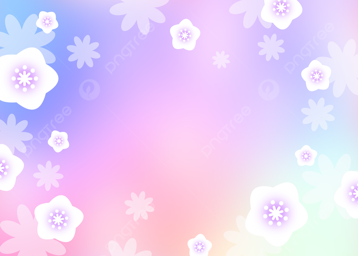 Blue And Purple Flowers Background