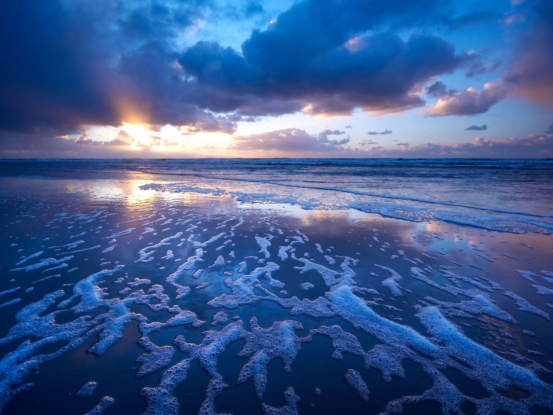 Blue Beach Background