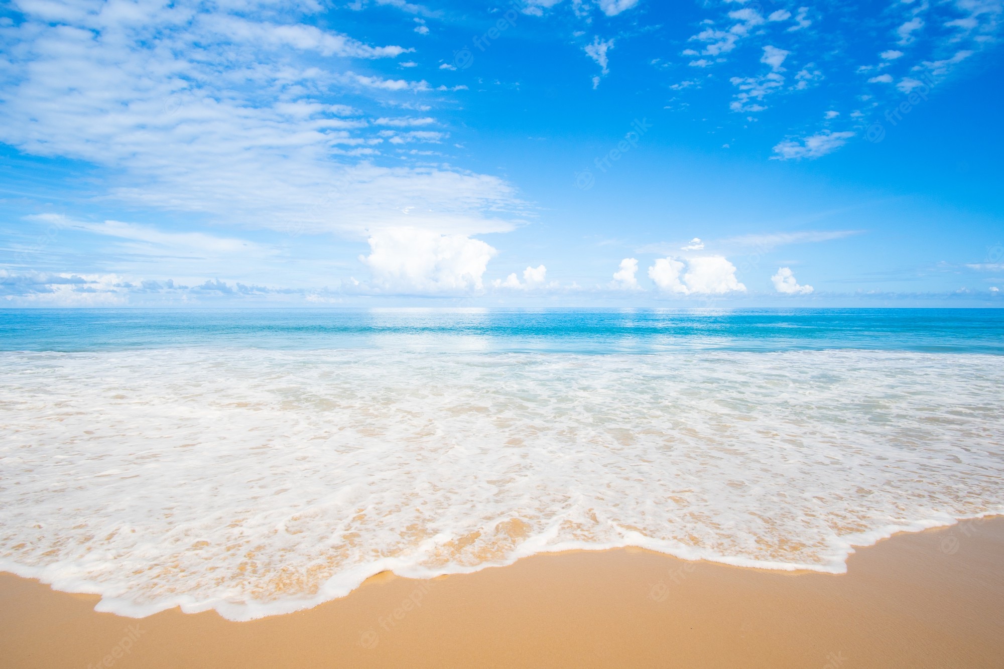 Blue Beach Background