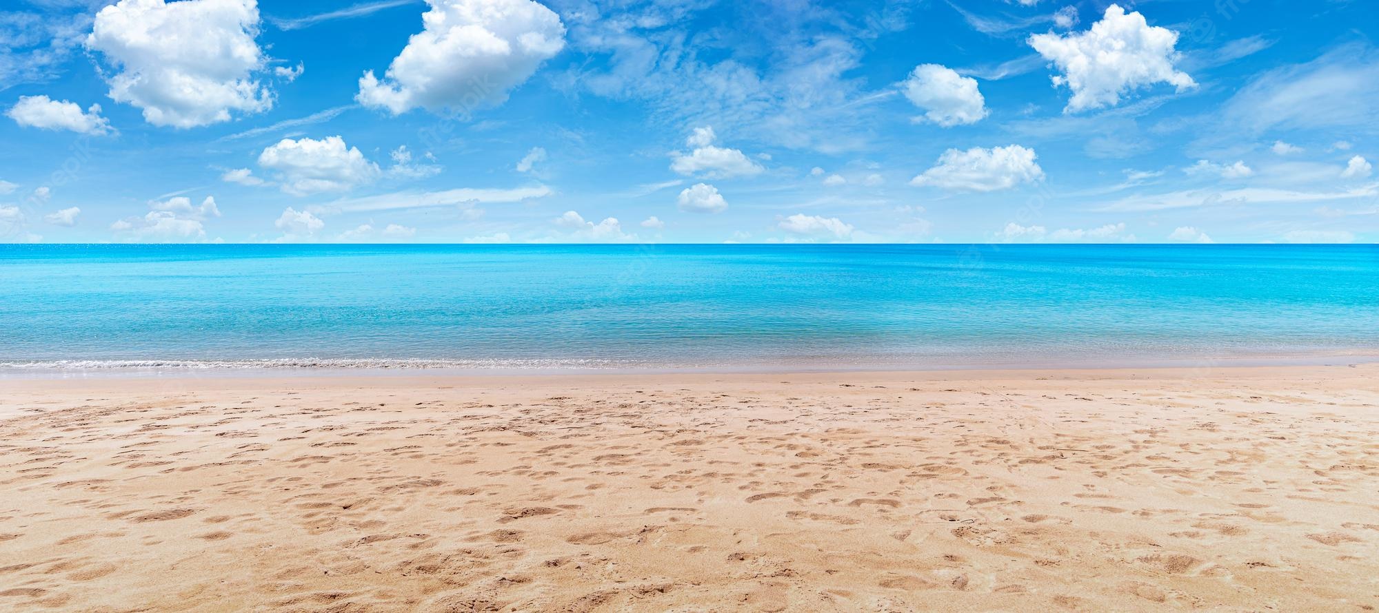 Blue Beach Background