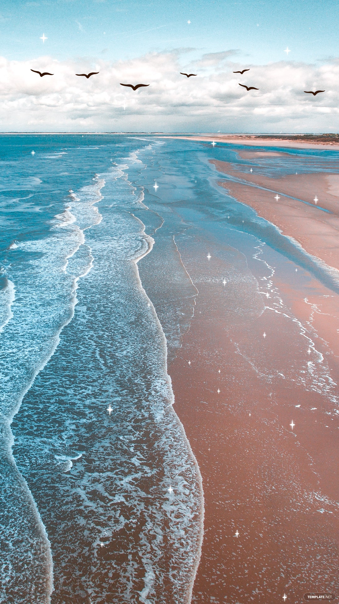 Blue Beach Background