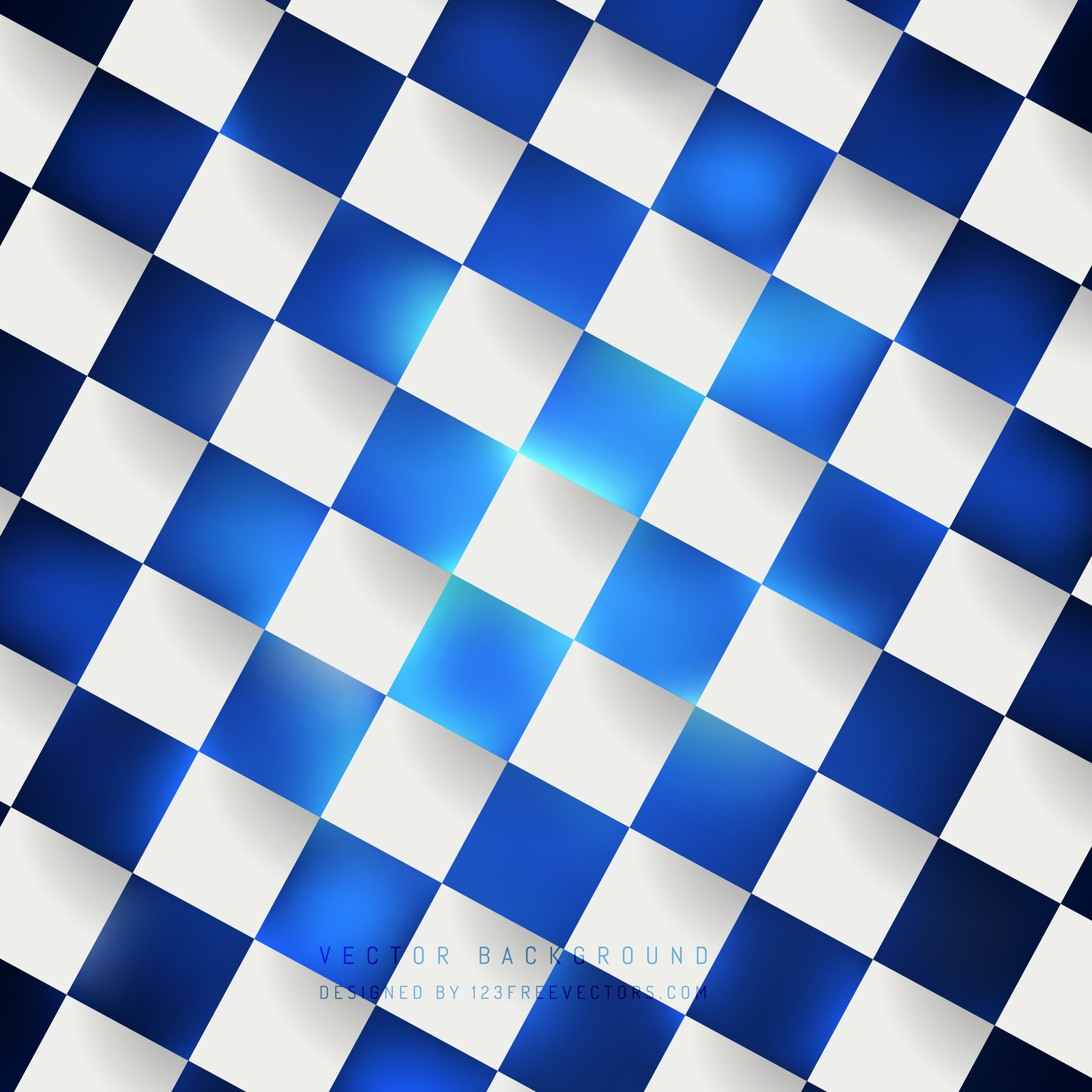 Blue Checkered Background