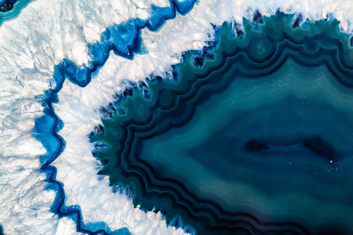 Blue Geode Background