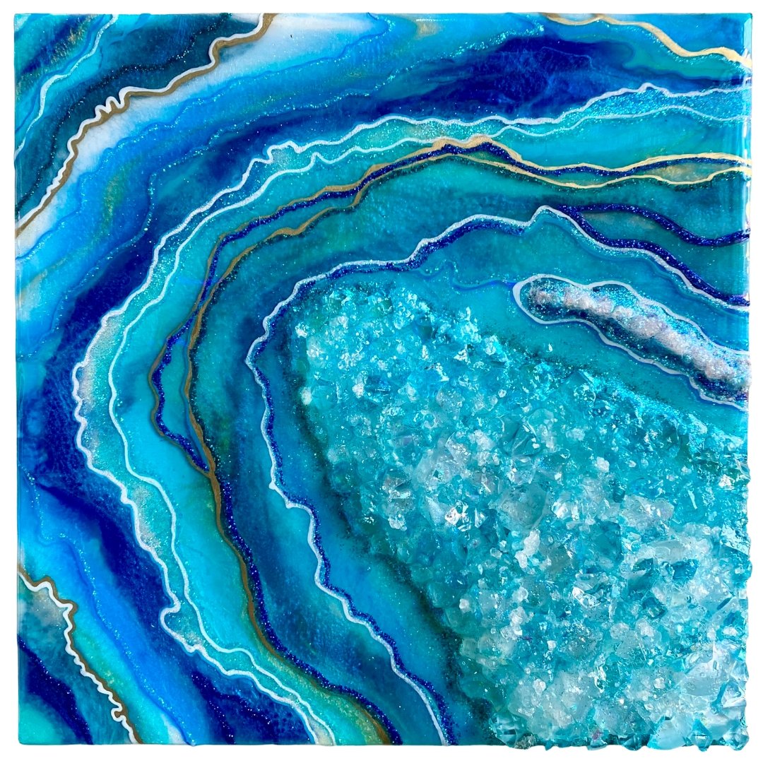 Blue Geode Background