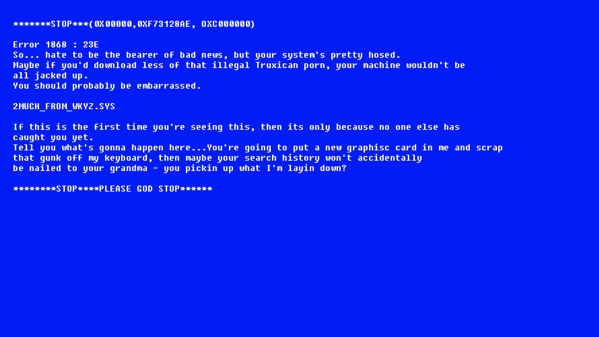 Blue Screen Background