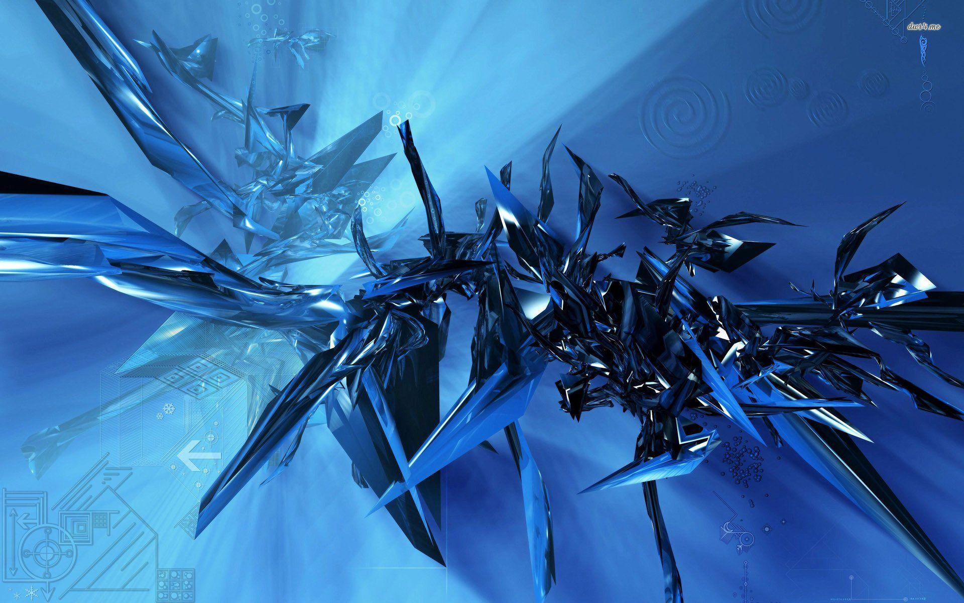 Blue Shards Background