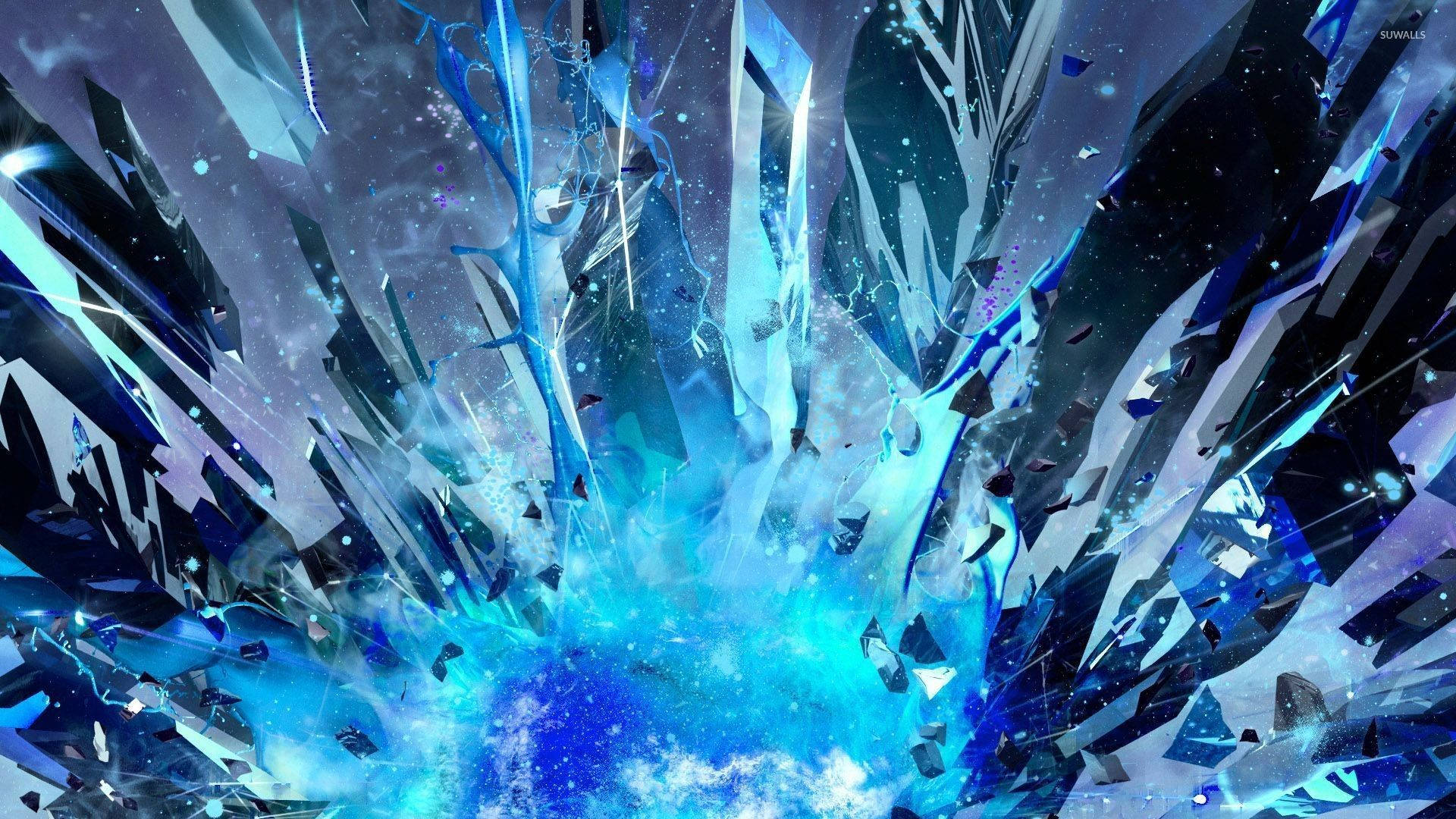 Blue Shards Background