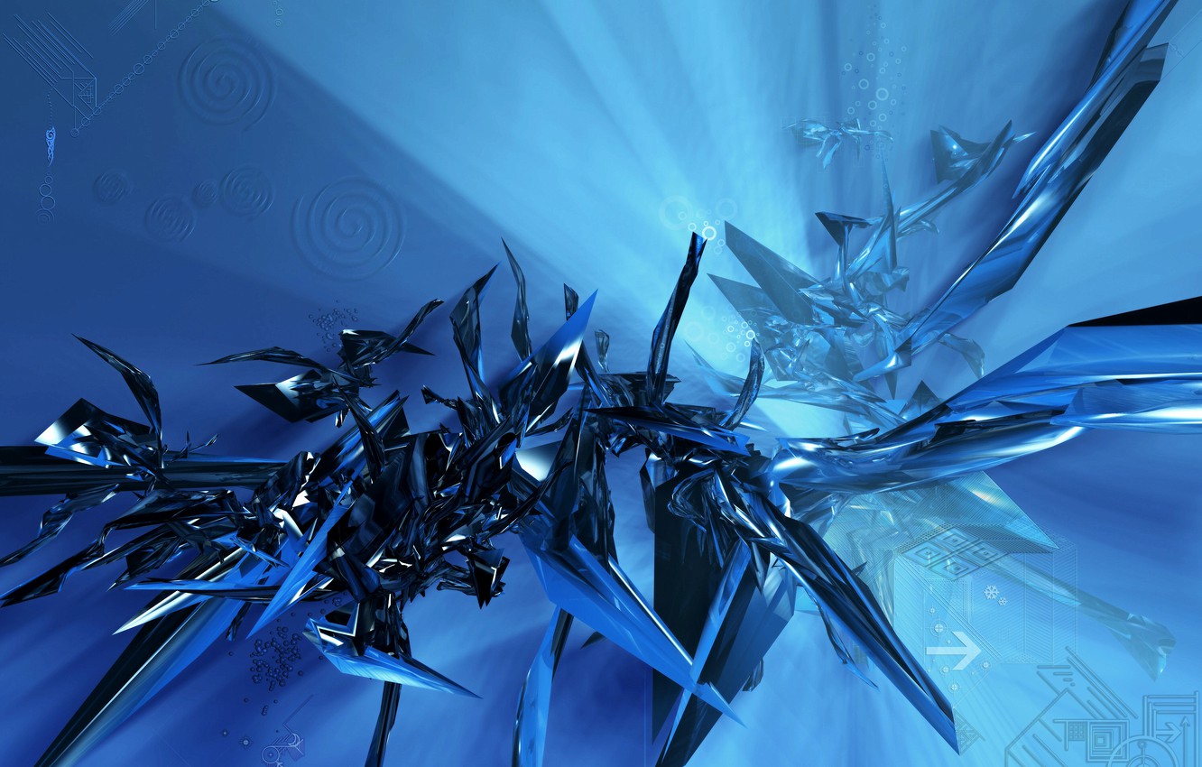 Blue Shards Background